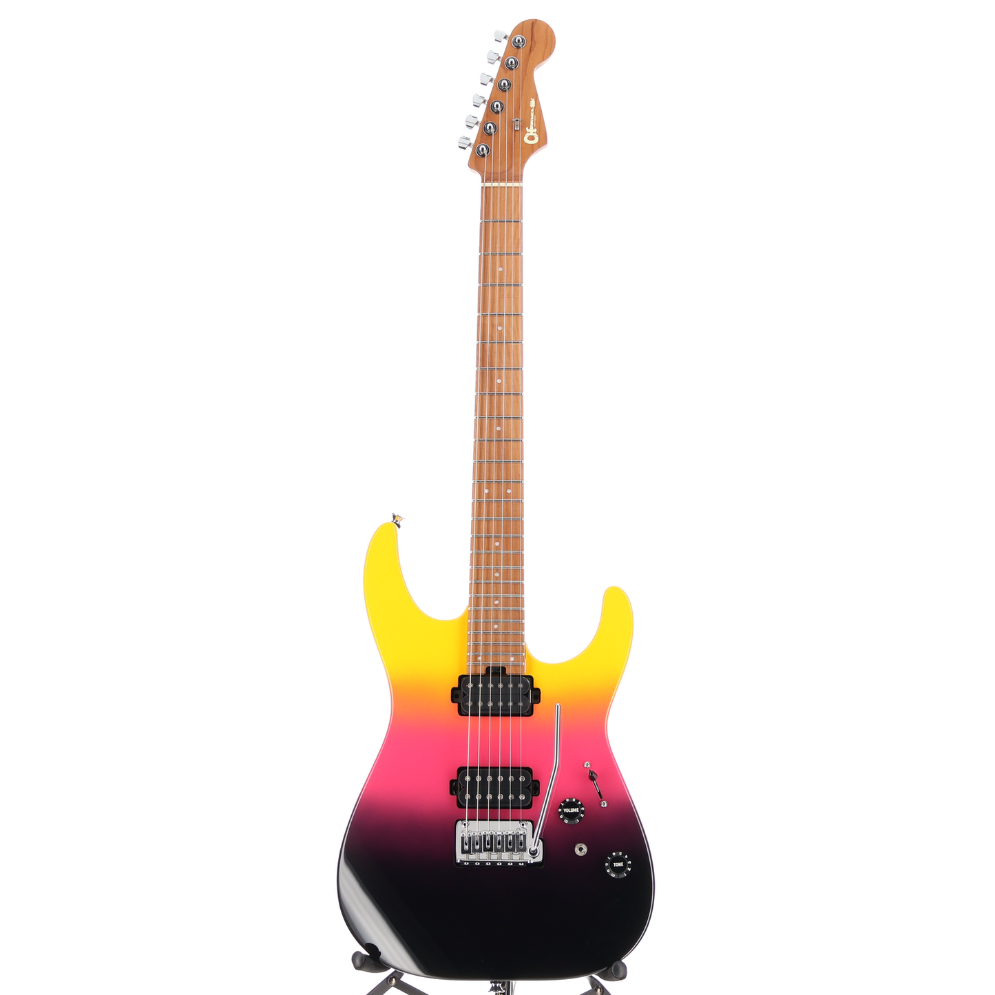 Charvel Pro-Mod DK24 HH 2PT CM, Caramelized Maple Fingerboard, Malibu Sunset, Stage Ready (SR) (00433)