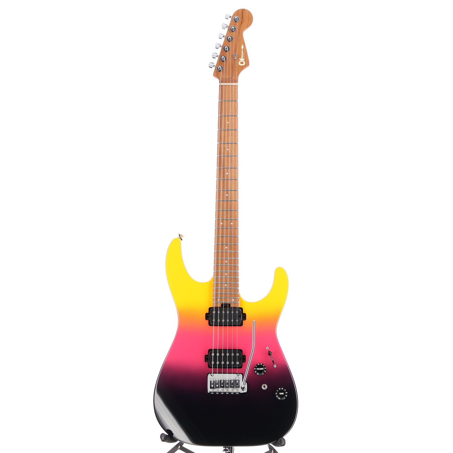 Charvel Pro-Mod DK24 HH 2PT CM, Caramelized Maple Fingerboard, Malibu Sunset, Stage Ready (SR) (00433)