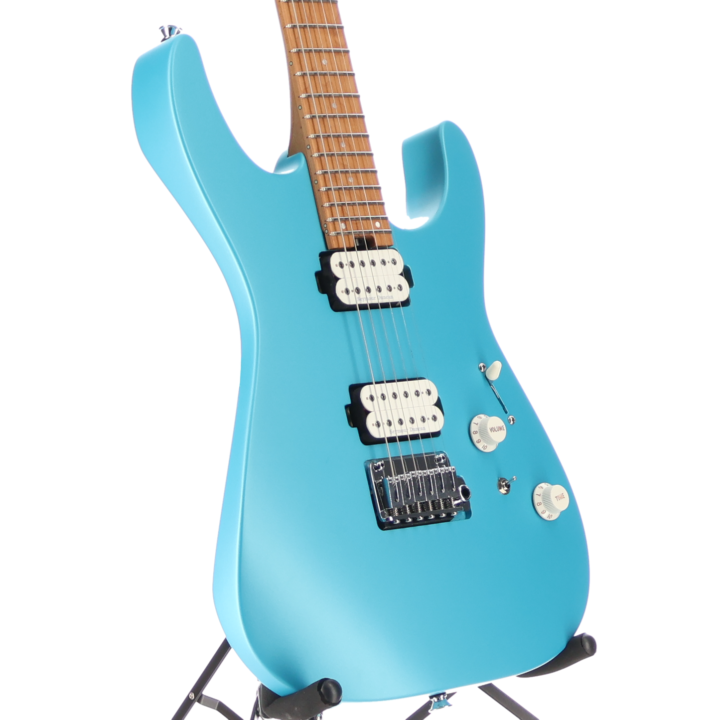 Charvel Pro-Mod DK24 HH 2PT CM, Caramelized Maple Fingerboard, Matte Blue Frost (RP) (11534)
