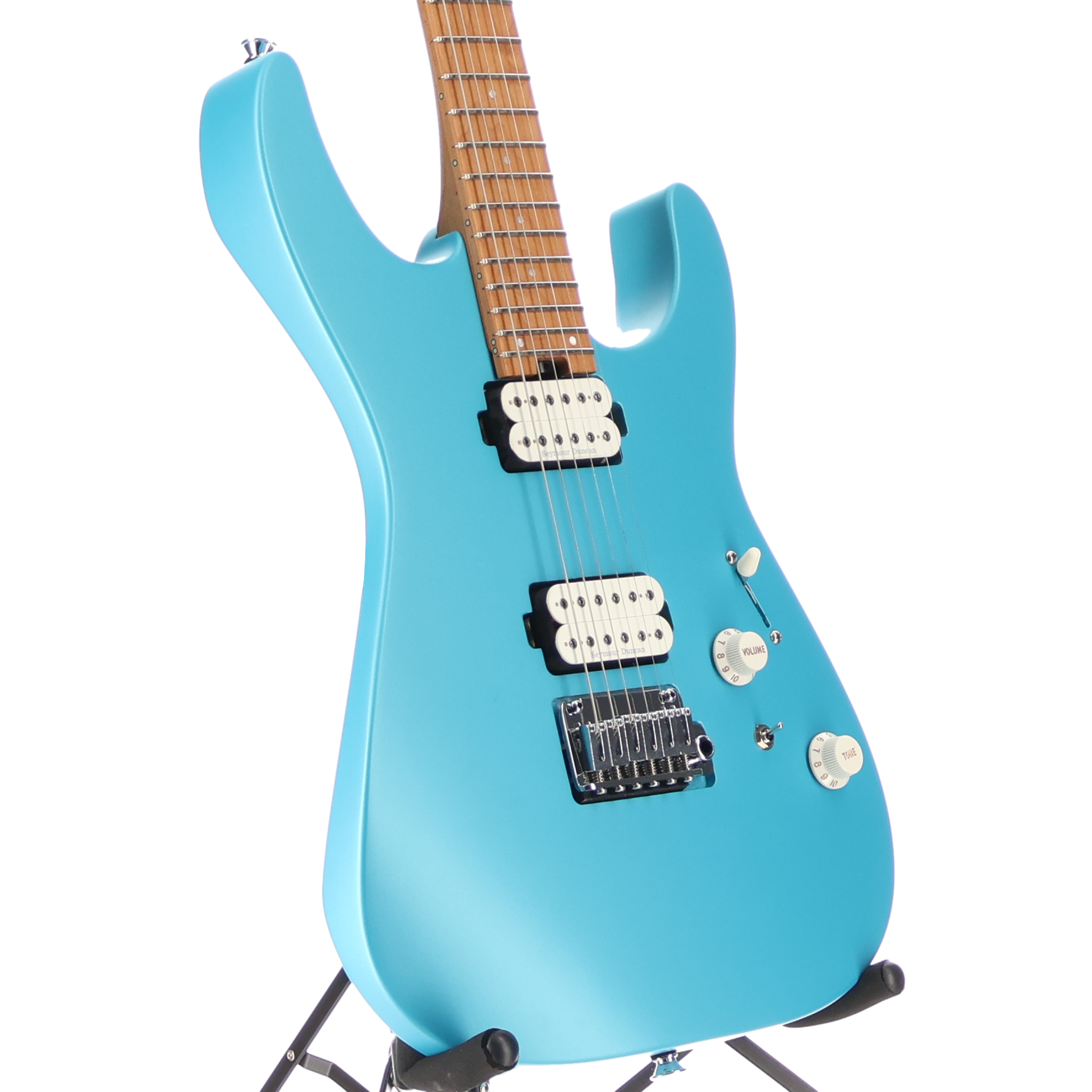 Charvel Pro-Mod DK24 HH 2PT CM, Caramelized Maple Fingerboard, Matte Blue Frost (RP) (11534)