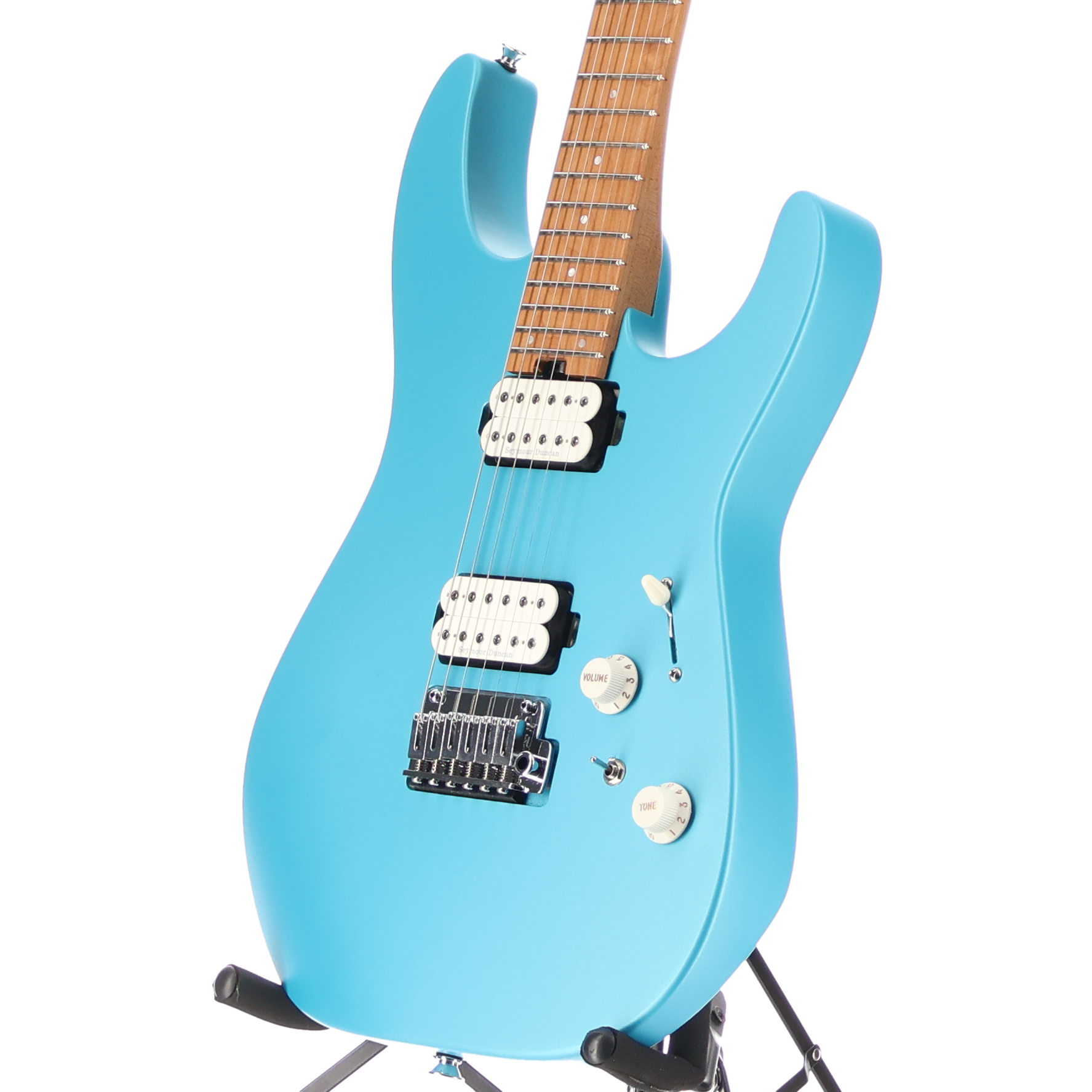 Charvel Pro-Mod DK24 HH 2PT CM, Caramelized Maple Fingerboard, Matte Blue Frost (RP) (11534)