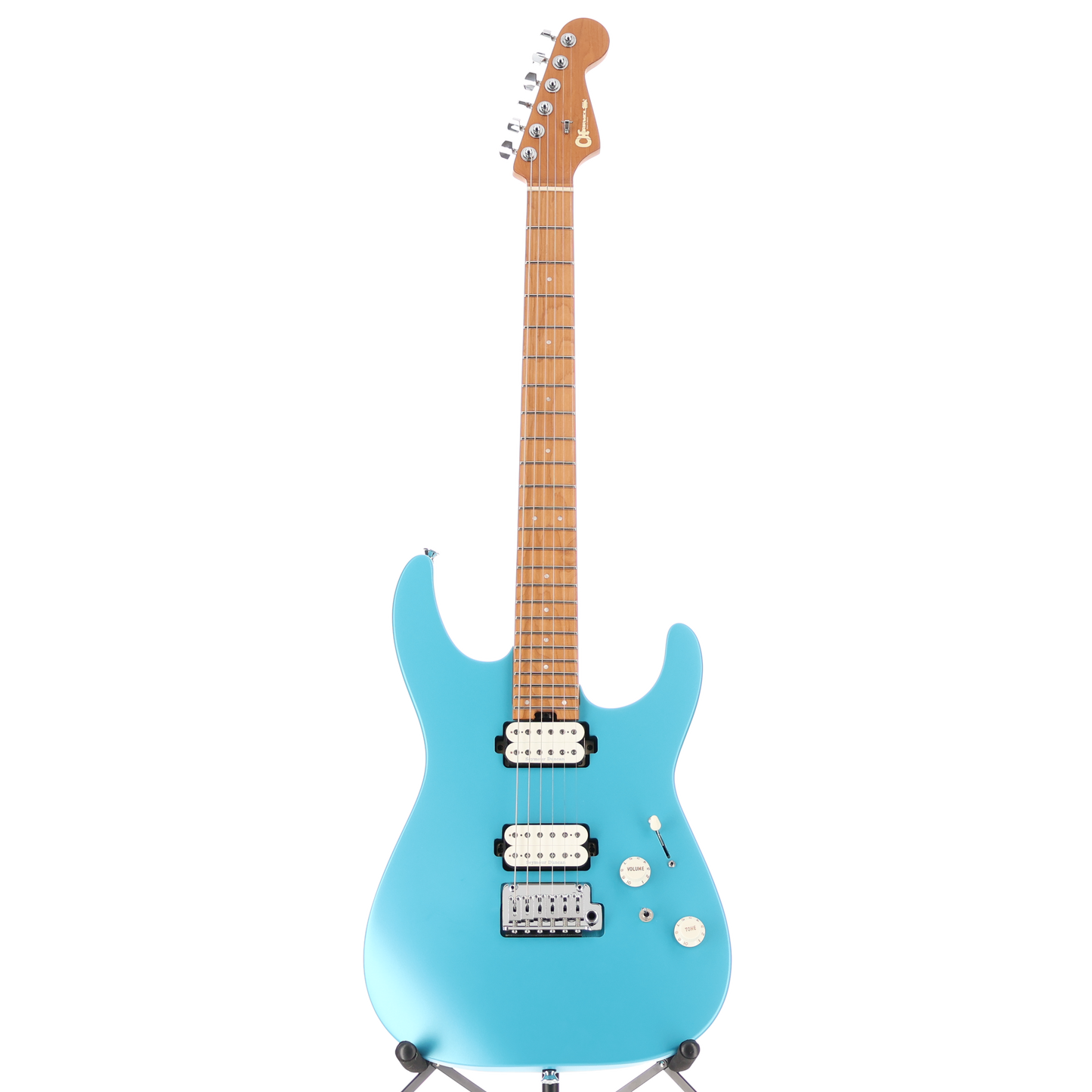 Charvel Pro-Mod DK24 HH 2PT CM, Caramelized Maple Fingerboard, Matte Blue Frost (RP) (11534)