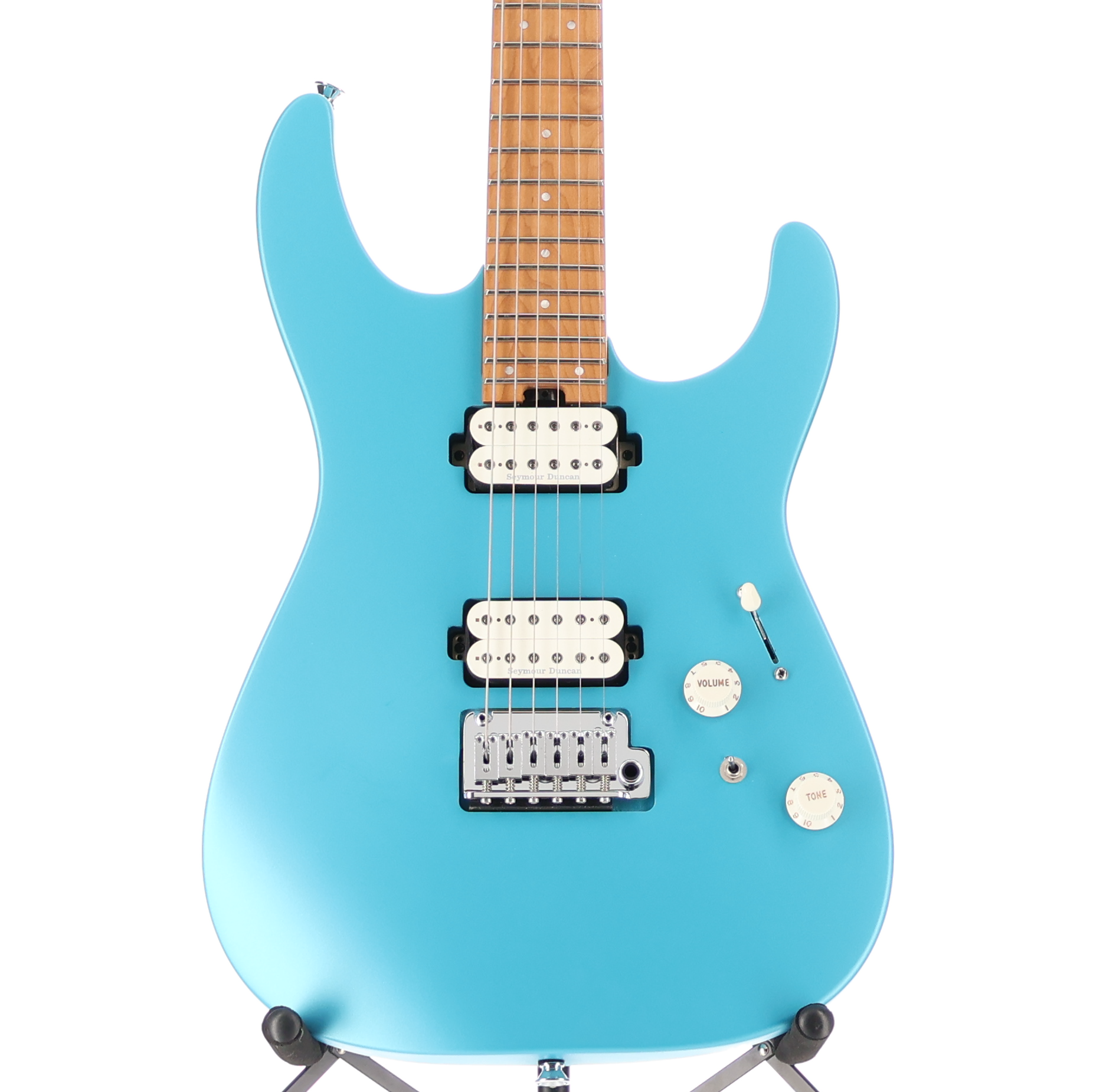 Charvel Pro-Mod DK24 HH 2PT CM, Caramelized Maple Fingerboard, Matte Blue Frost (RP) (11534)