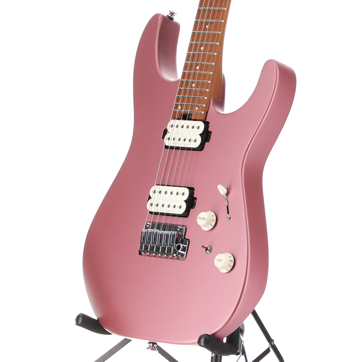Charvel Pro-Mod DK24 HH 2PT CM, Caramelized Maple Fingerboard, Satin Burgundy Mist (RP) (11519)