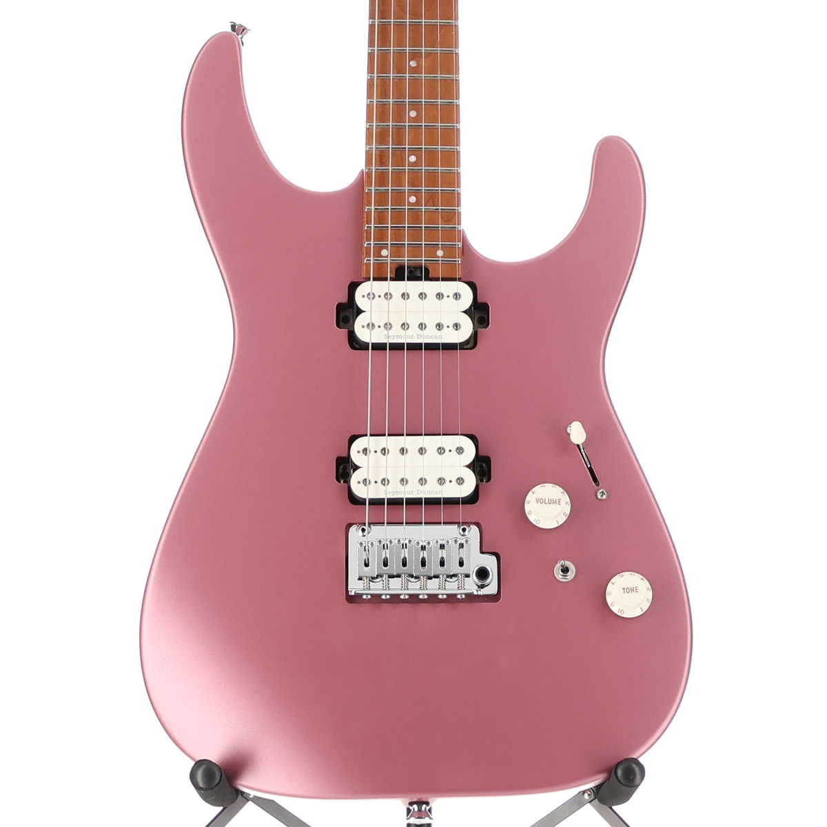 Charvel Pro-Mod DK24 HH 2PT CM, Caramelized Maple Fingerboard, Satin Burgundy Mist (RP) (11519)