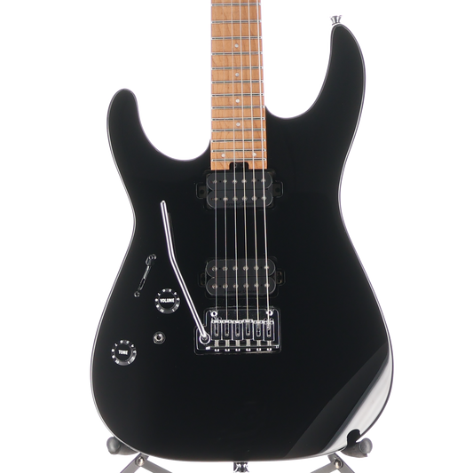 Charvel Pro-Mod DK24 HH 2PT CM Left-Handed, Caramelized Fingerboard, Gloss Black (K11) (00953)