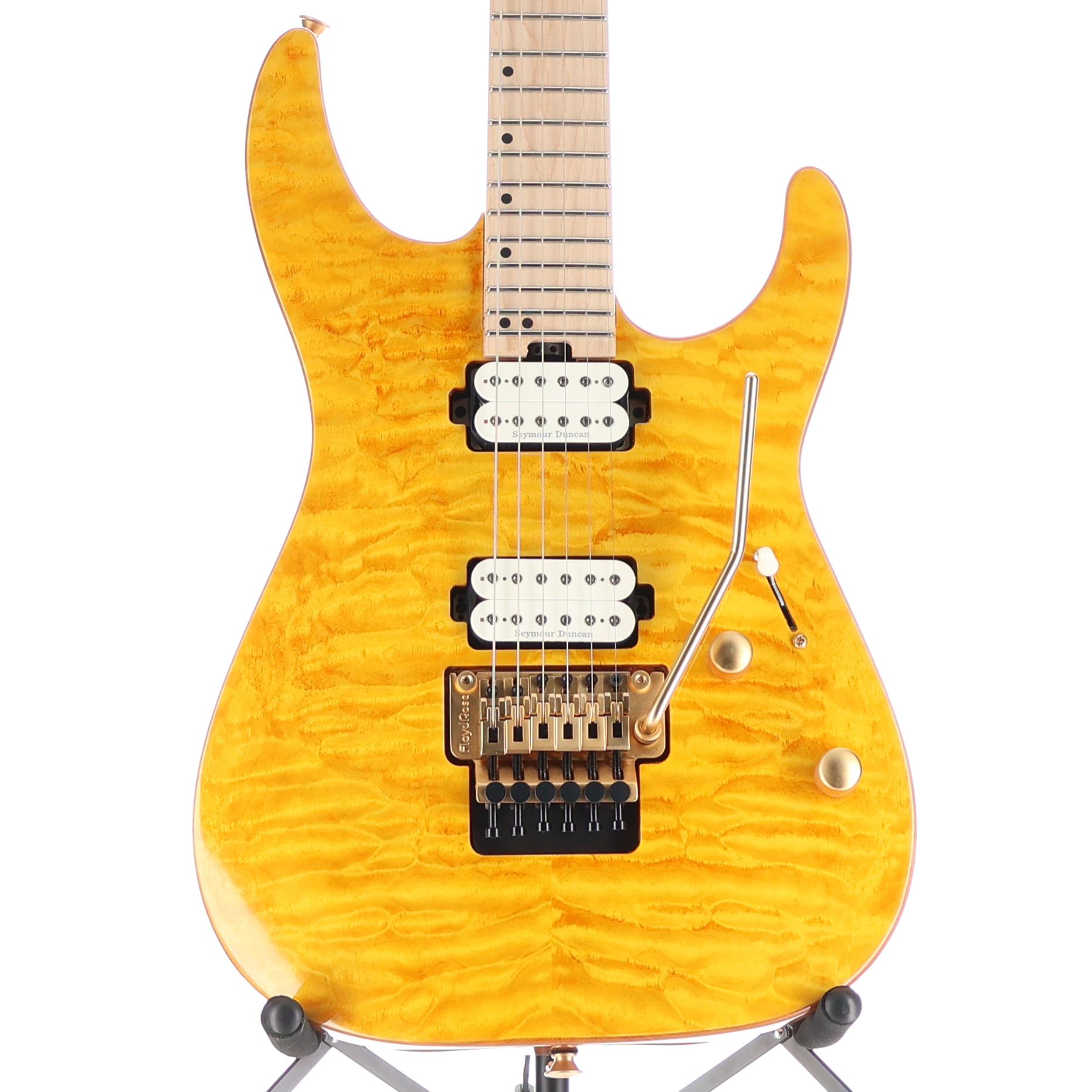 Charvel Pro-Mod DK24 HH FR Mahogany Quilt Maple, Dark Amber (F10) (04111)