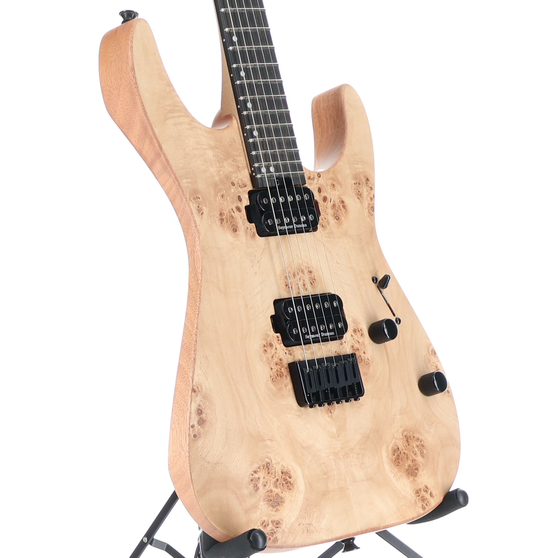 Charvel Pro-Mod DK24 HH Hard Tail Mahogany Natural Poplar Burl (L5) (05642)