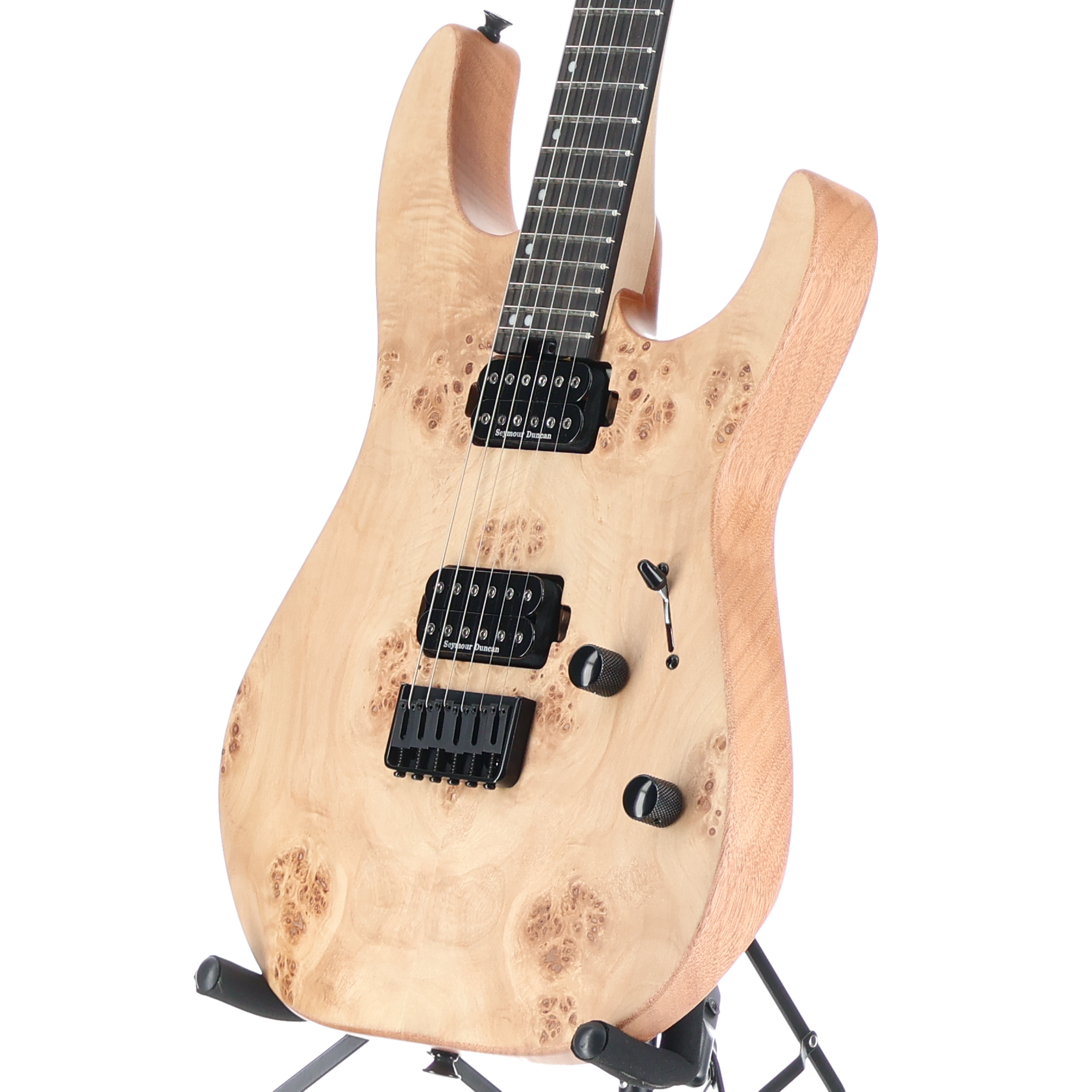 Charvel Pro-Mod DK24 HH Hard Tail Mahogany Natural Poplar Burl (L5) (05642)