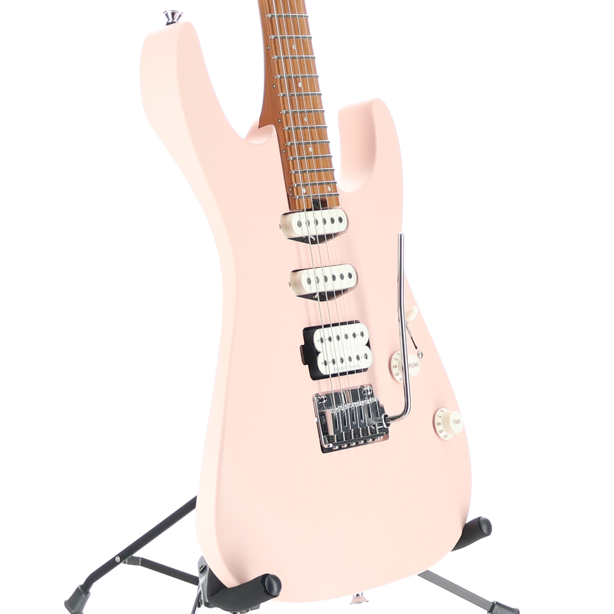 Charvel Pro-Mod DK24 HSS 2PT CM, Caramelized Maple Fingerboard, Satin Shell Pink (N8) (01493)