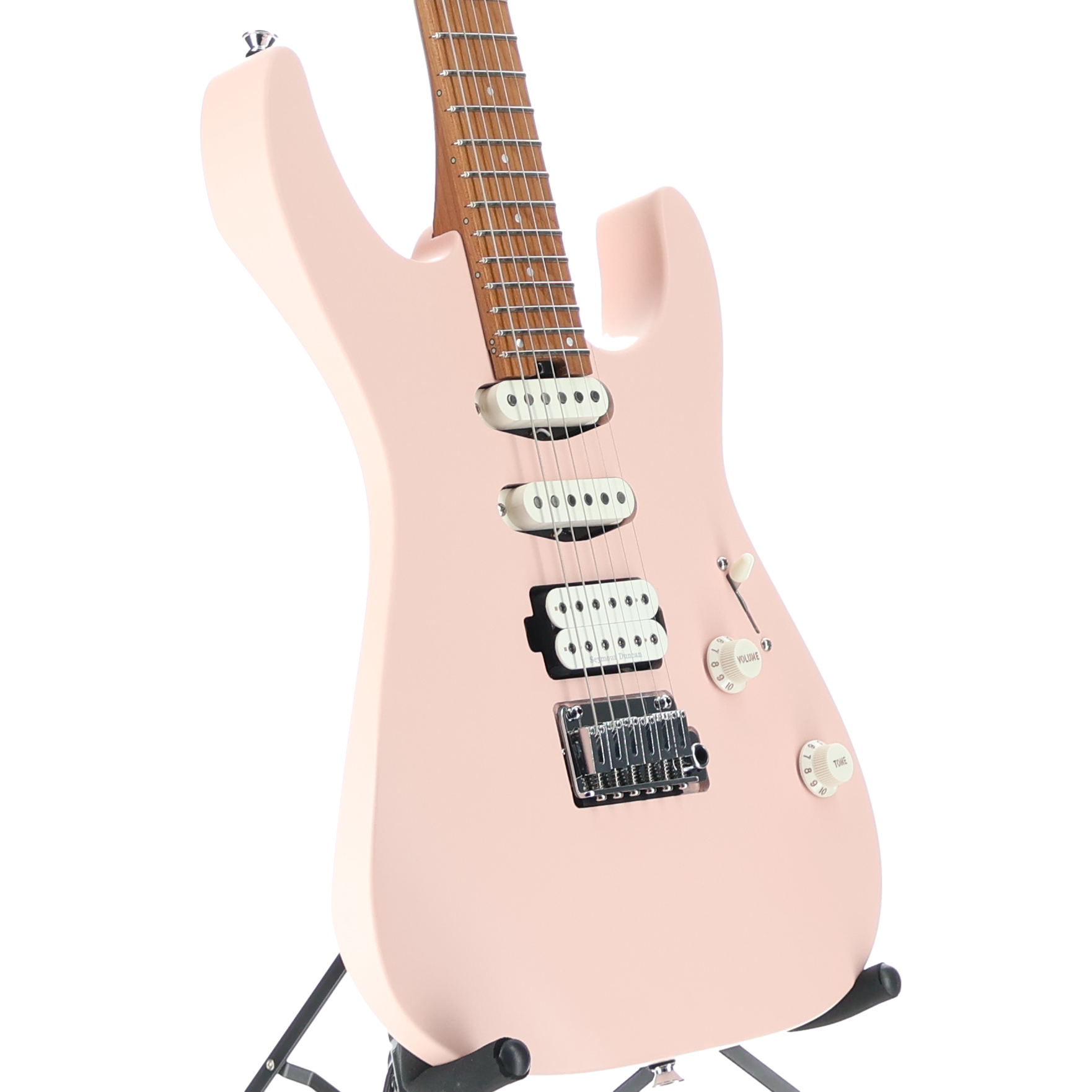 Charvel Pro-Mod DK24 HSS 2PT CM, Caramelized Maple Fingerboard, Satin Shell Pink (RP) (33519)