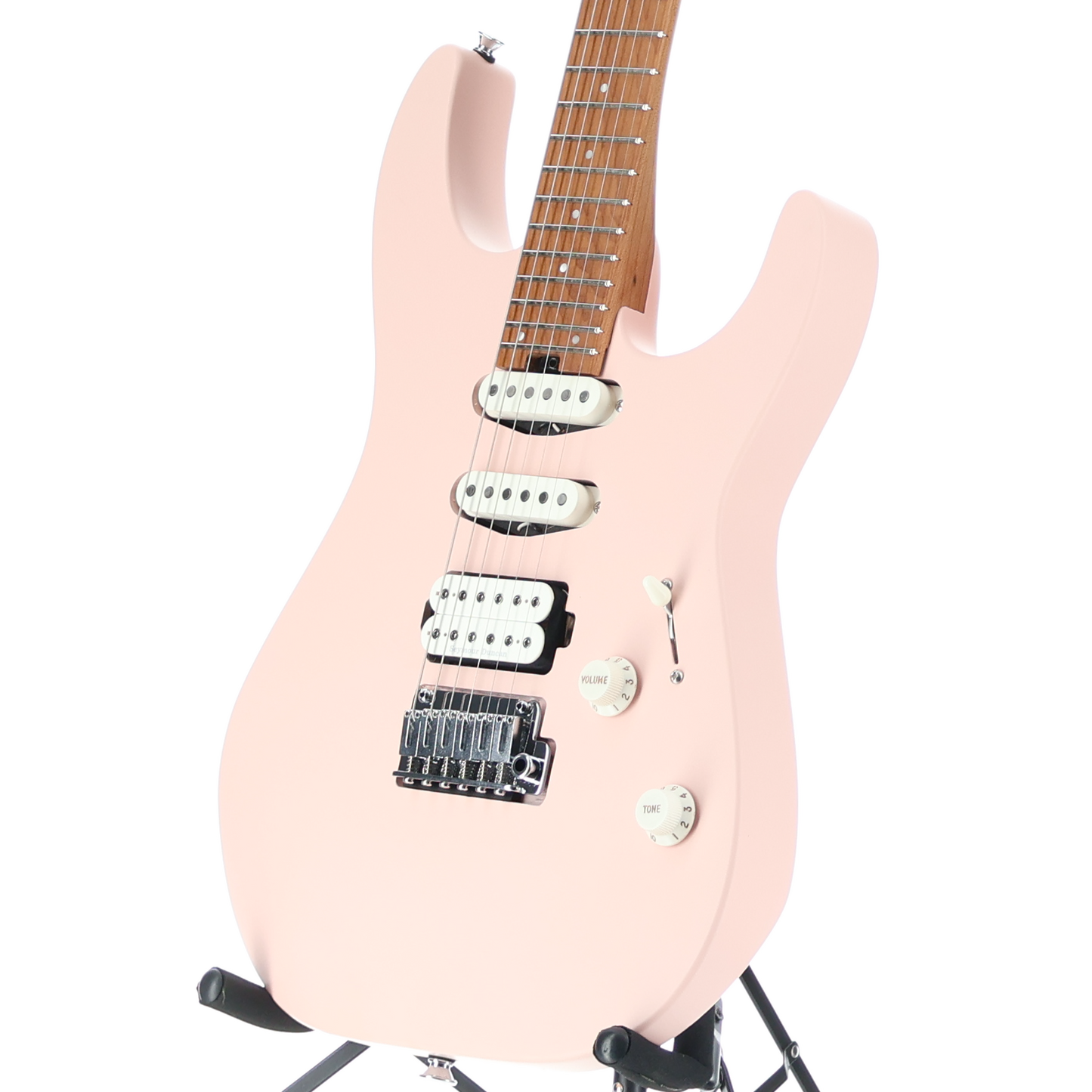 Charvel Pro-Mod DK24 HSS 2PT CM, Caramelized Maple Fingerboard, Satin Shell Pink (RP) (33519)
