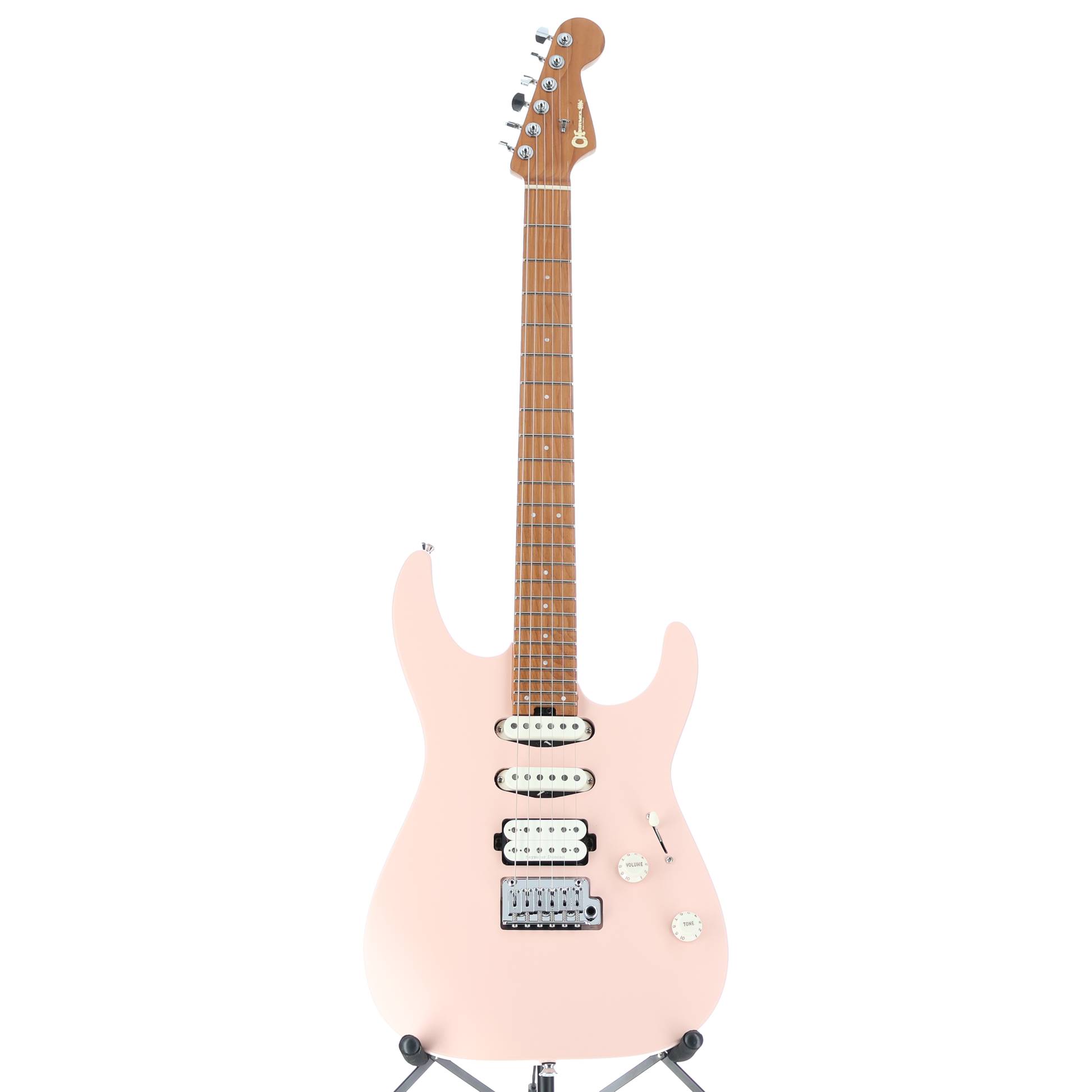 Charvel Pro-Mod DK24 HSS 2PT CM, Caramelized Maple Fingerboard, Satin Shell Pink (RP) (33519)