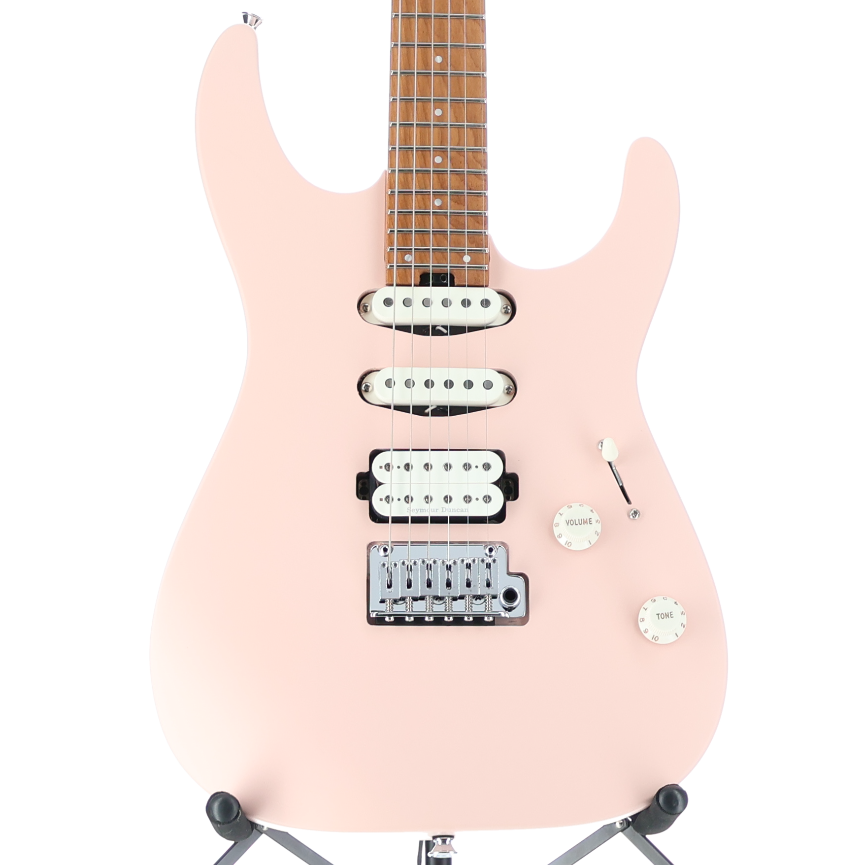 Charvel Pro-Mod DK24 HSS 2PT CM, Caramelized Maple Fingerboard, Satin Shell Pink (RP) (33519)