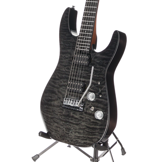 Charvel Pro-Mod Plus DK24 HH 2PT EB QM, Ebony Fingerboard, Midnight Ocean (D12) (00989)