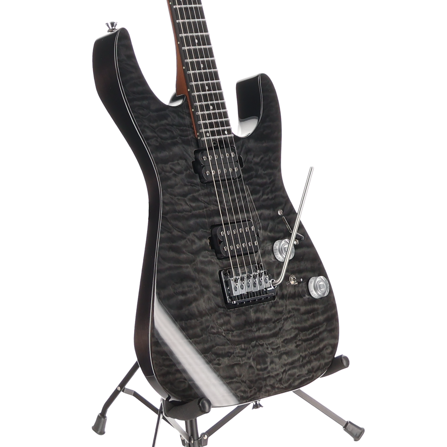 Charvel Pro-Mod Plus DK24 HH 2PT EB QM, Ebony Fingerboard, Midnight Ocean (D12) (00989)