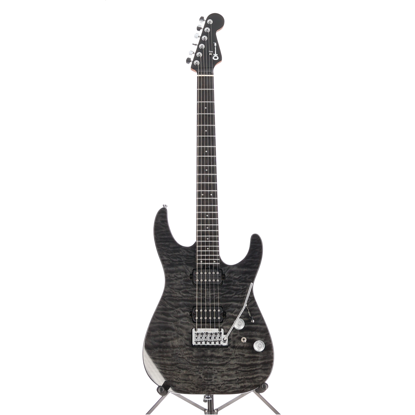 Charvel Pro-Mod Plus DK24 HH 2PT EB QM, Ebony Fingerboard, Midnight Ocean (D12) (00989)
