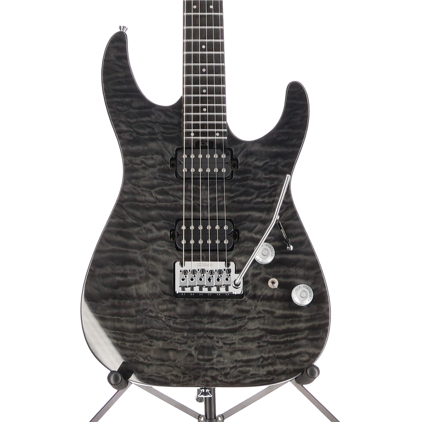 Charvel Pro-Mod Plus DK24 HH 2PT EB QM, Ebony Fingerboard, Midnight Ocean (D12) (00989)