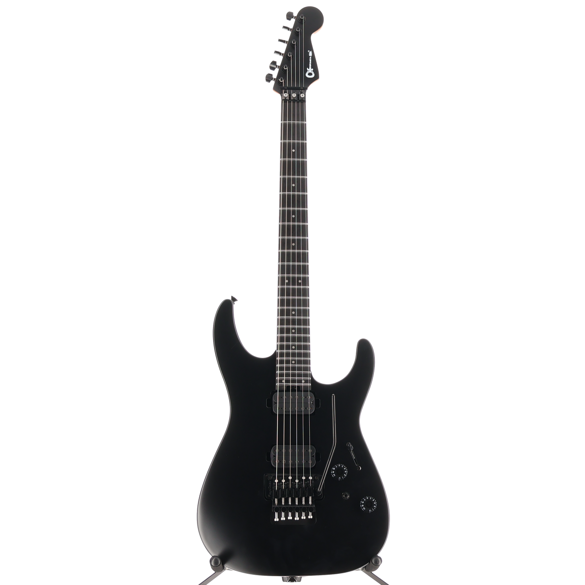 Charvel Pro-Mod Plus Dinky DK24 HH FR EB, Ebony Fingerboard - Satin Black (W10) (00573)