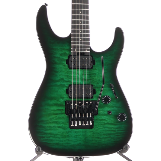 Charvel Pro-Mod Plus Dinky DK24 HH Floyd Rose QM EB Cloaked Emerald Green (Y4) (00376)