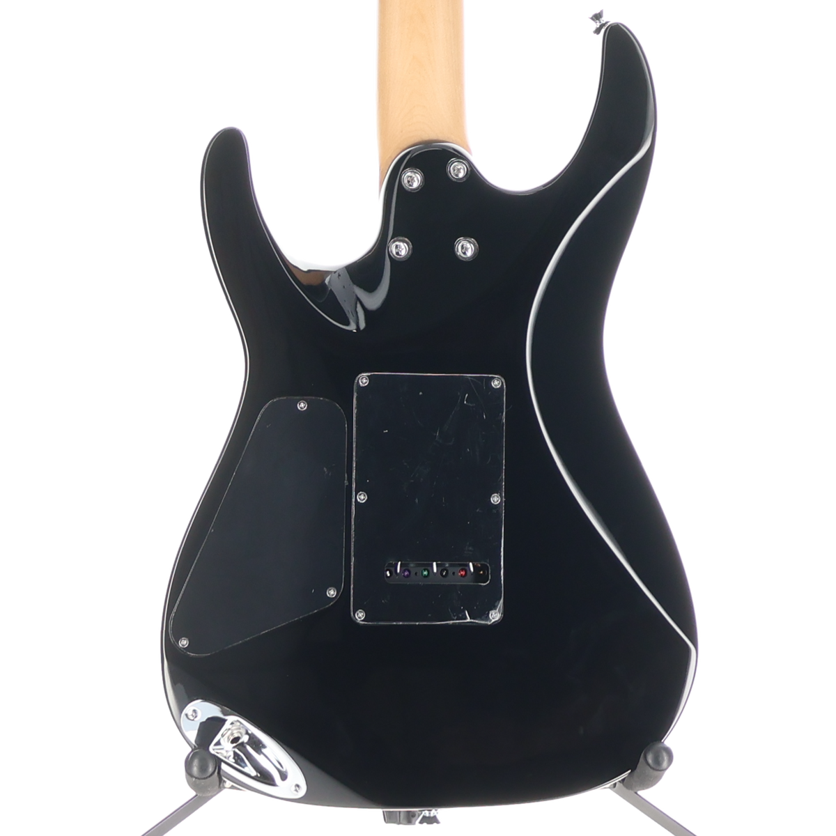 Charvel Pro-Mod Plus Dinky DK24 HSS 2PT EB QM, Ebony Fingerboard, Amber Tiger Eye (Z13) (00489)