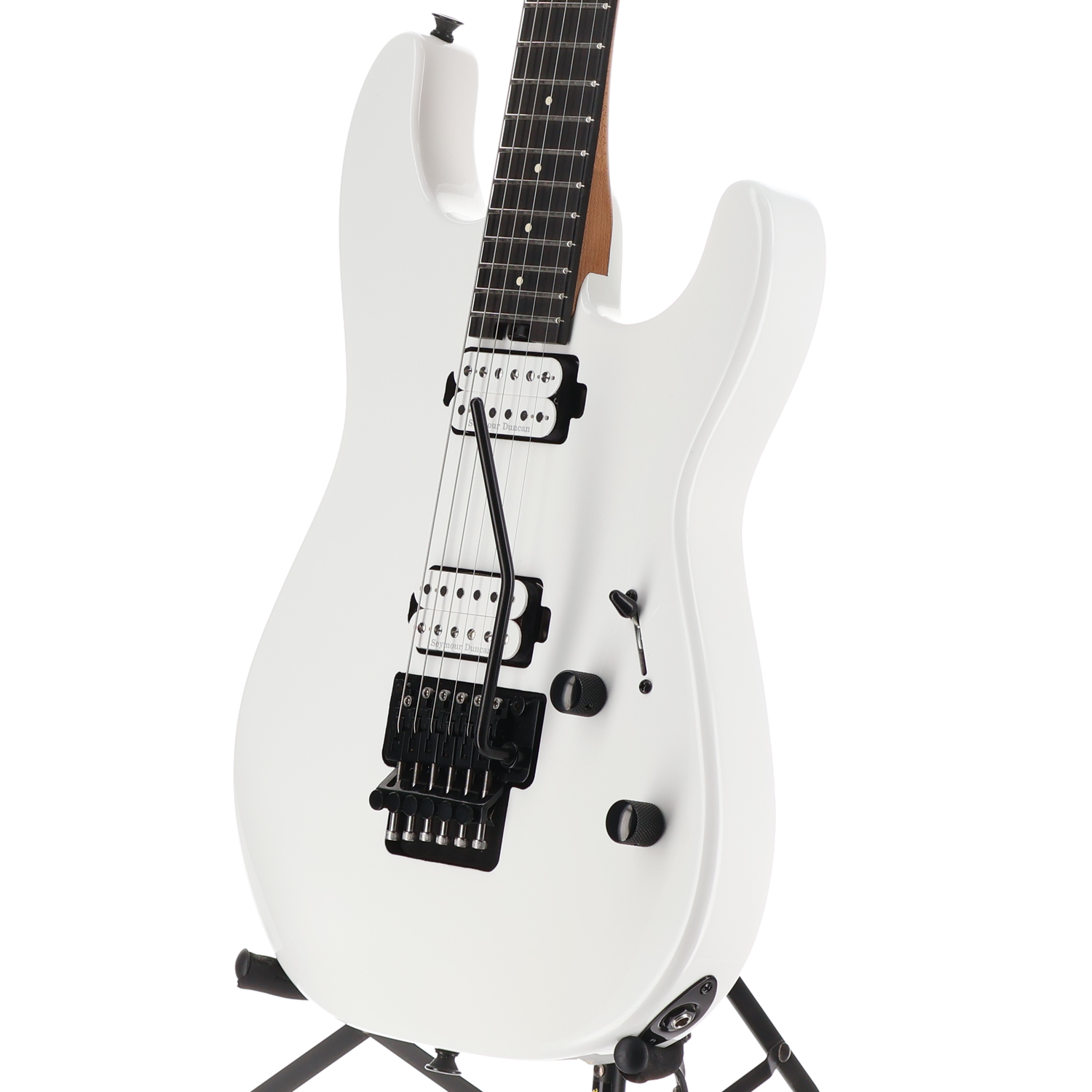 Charvel Pro-Mod Plus San Dimas Style 1 HH FR E, Ebony Fingerboard, Snow White (W11) (00530)