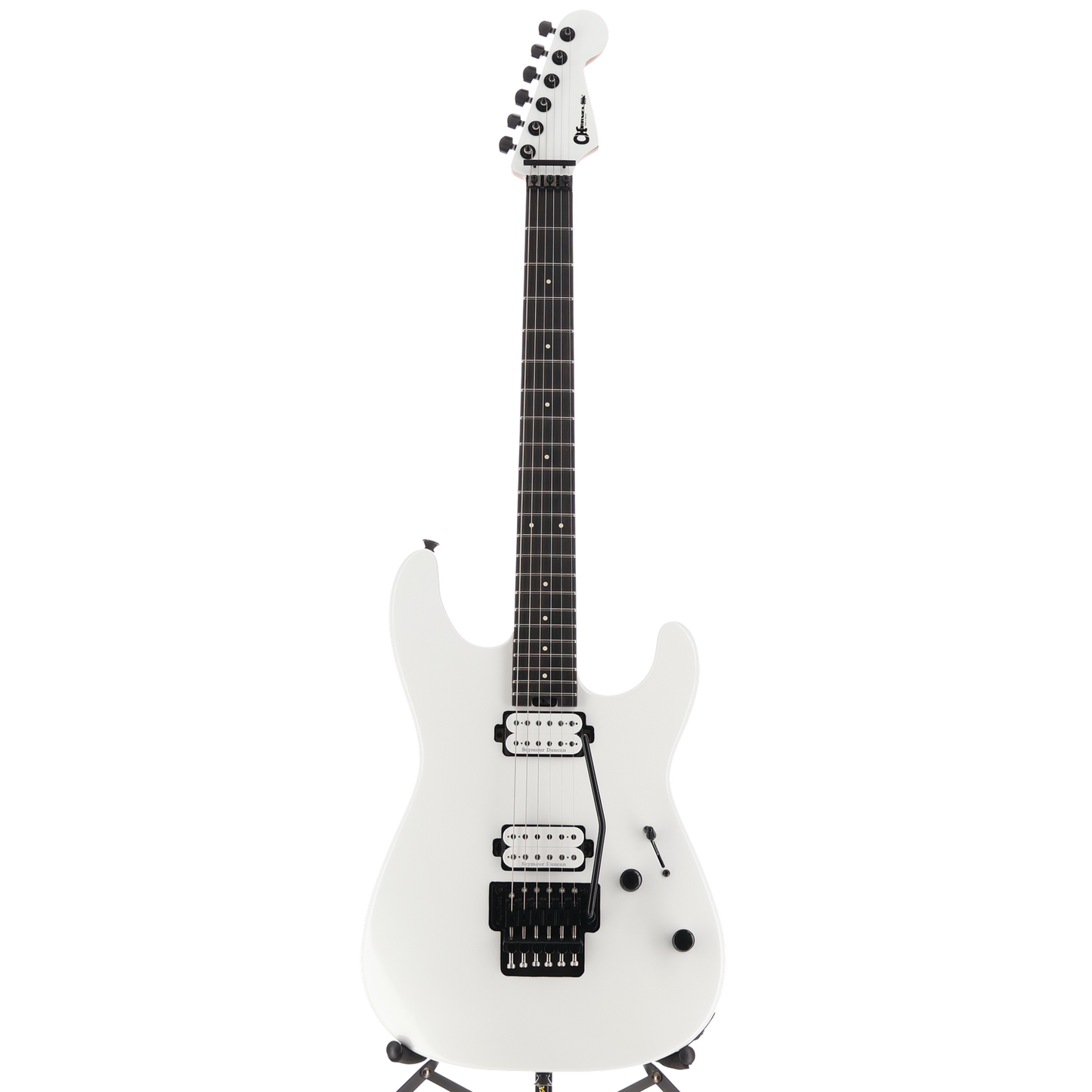 Charvel Pro-Mod Plus San Dimas Style 1 HH FR E, Ebony Fingerboard, Snow White (W11) (00530)