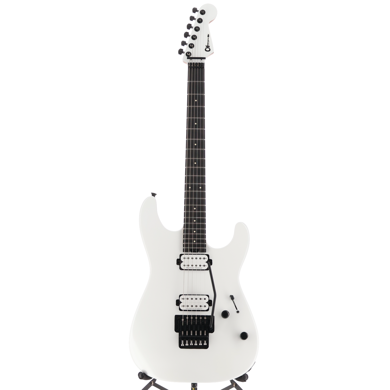 Charvel Pro-Mod Plus San Dimas Style 1 HH FR E, Ebony Fingerboard, Snow White (W11) (00530)