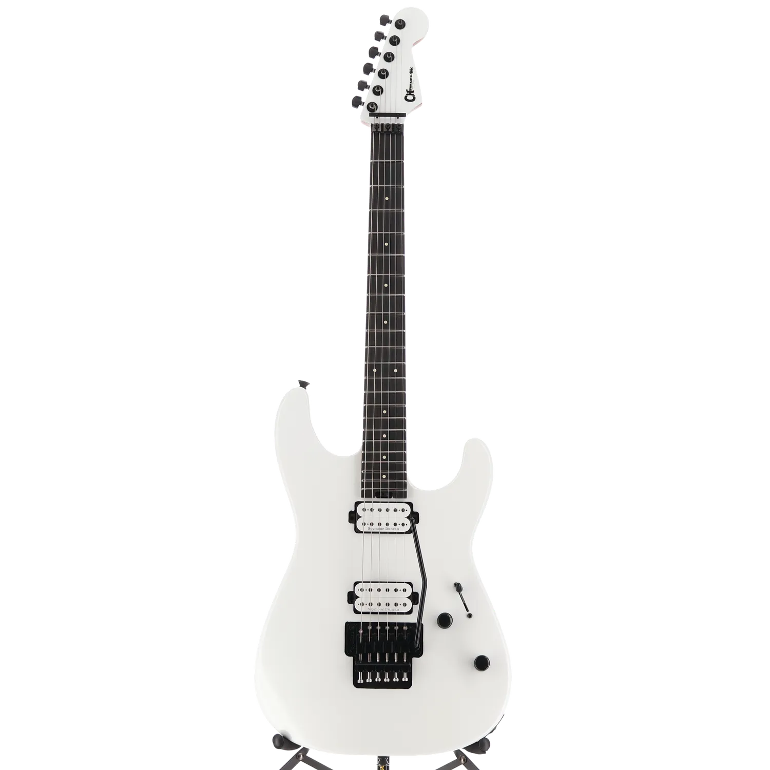 Charvel Pro-Mod Plus San Dimas Style 1 HH FR E, Ebony Fingerboard, Snow White (W11) (00530)
