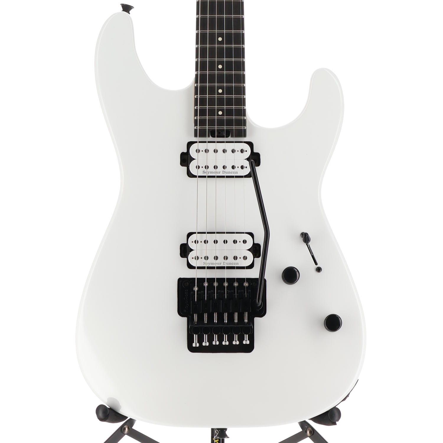 Charvel Pro-Mod Plus San Dimas Style 1 HH FR E, Ebony Fingerboard, Snow White (W11) (00530)