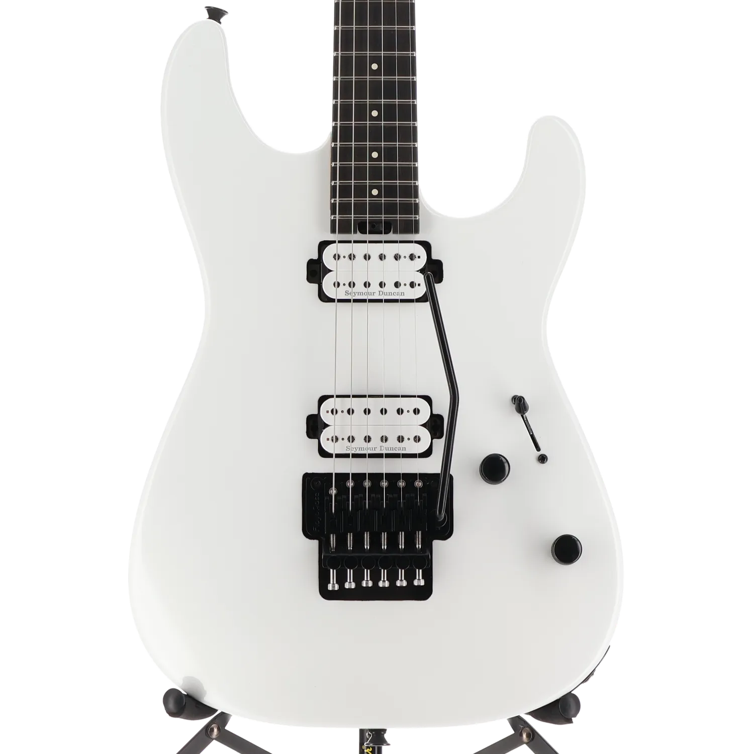 Charvel Pro-Mod Plus San Dimas Style 1 HH FR E, Ebony Fingerboard, Snow White (W11) (00530)