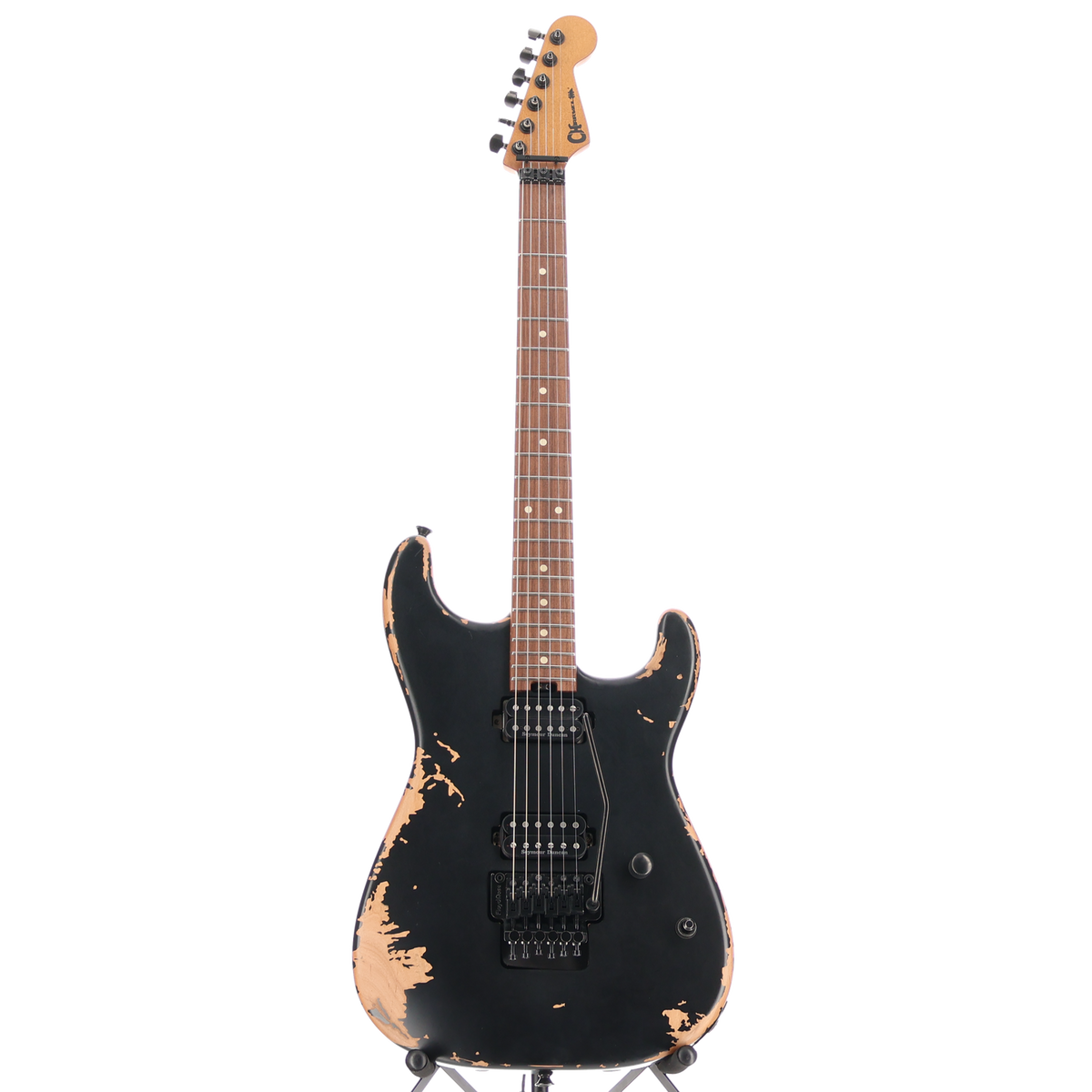Charvel Pro-Mod Relic San Dimas Style 1 HH FR PF, Pau Ferro Fingerboard, Weathered Black (B11) (50572)