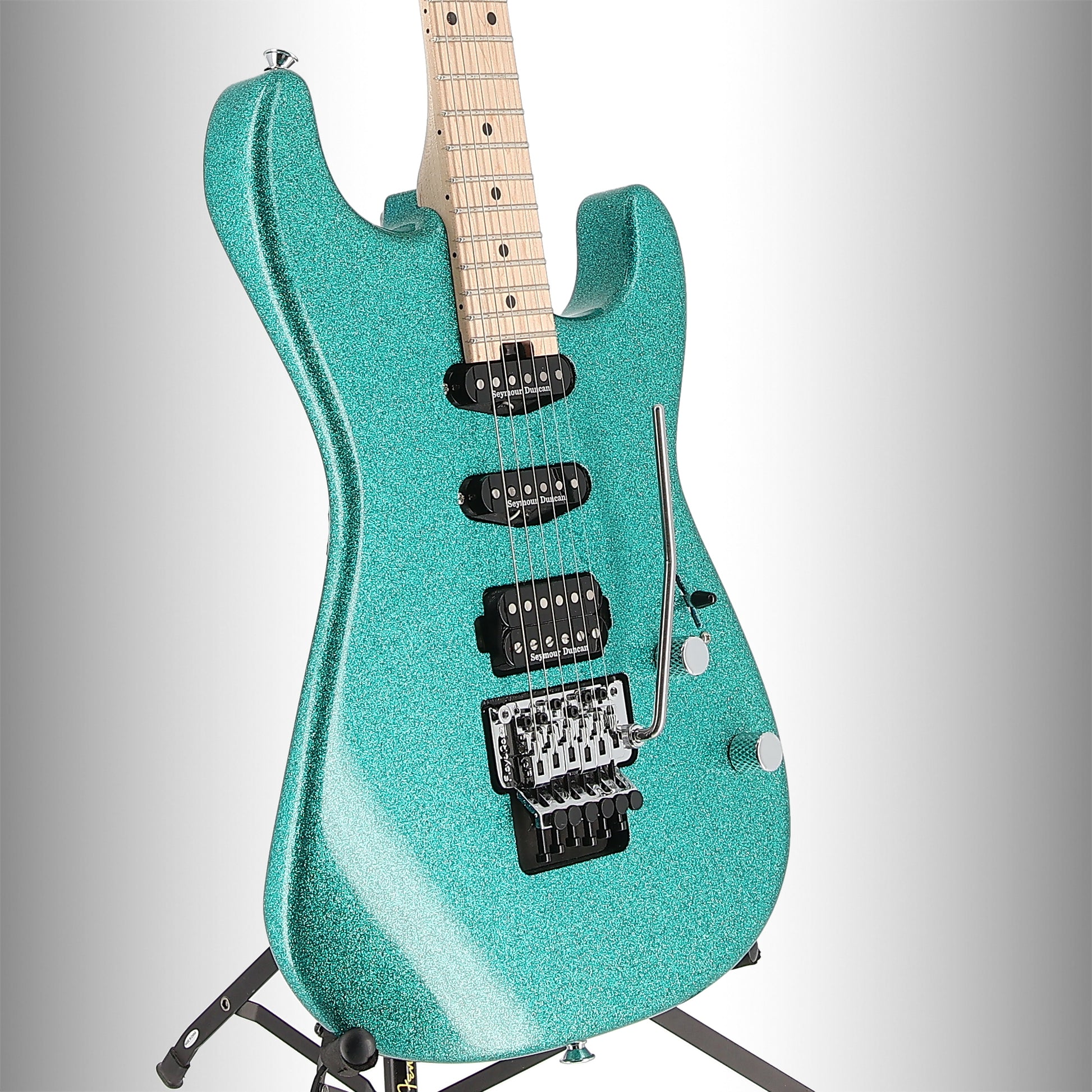 Charvel Pro-Mod San Dimas Style 1 HSS FR M, Maple Fingerboard, Aqua Flake (EB2) (26539)