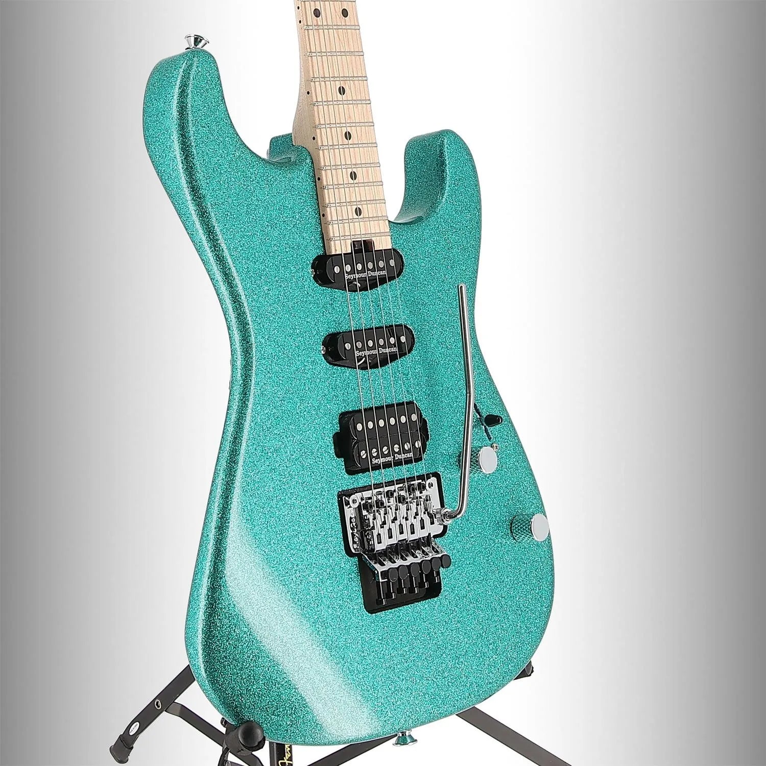 Charvel Pro-Mod San Dimas Style 1 HSS FR M, Maple Fingerboard, Aqua Flake (EB2) (26539)