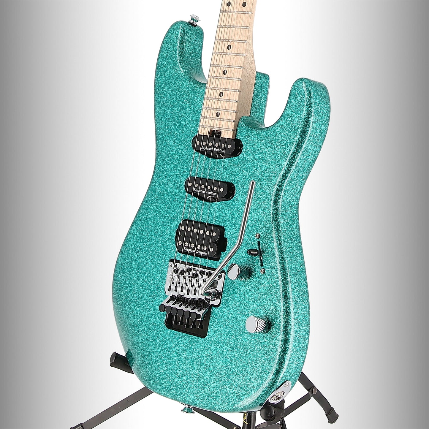 Charvel Pro-Mod San Dimas Style 1 HSS FR M, Maple Fingerboard, Aqua Flake (EB2) (26539)