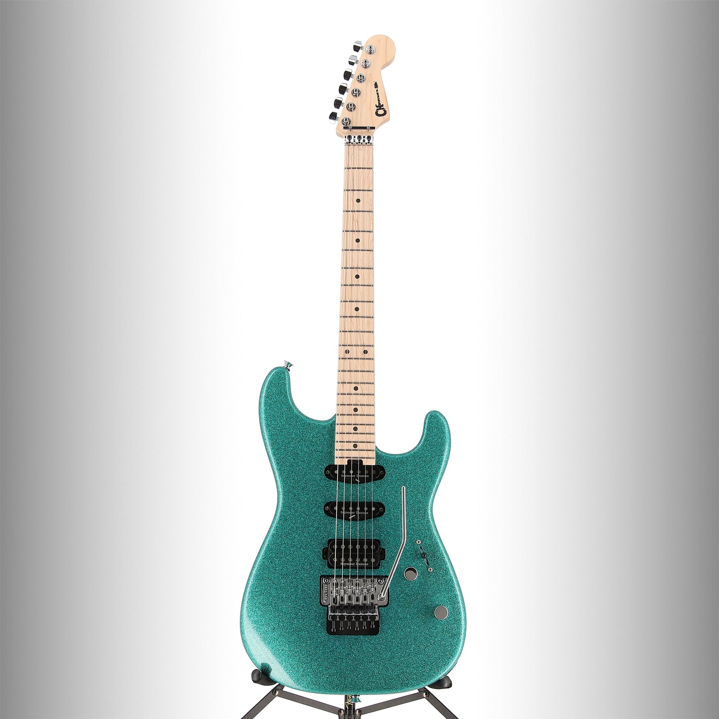 Charvel Pro-Mod San Dimas Style 1 HSS FR M, Maple Fingerboard, Aqua Flake (EB2) (26539)