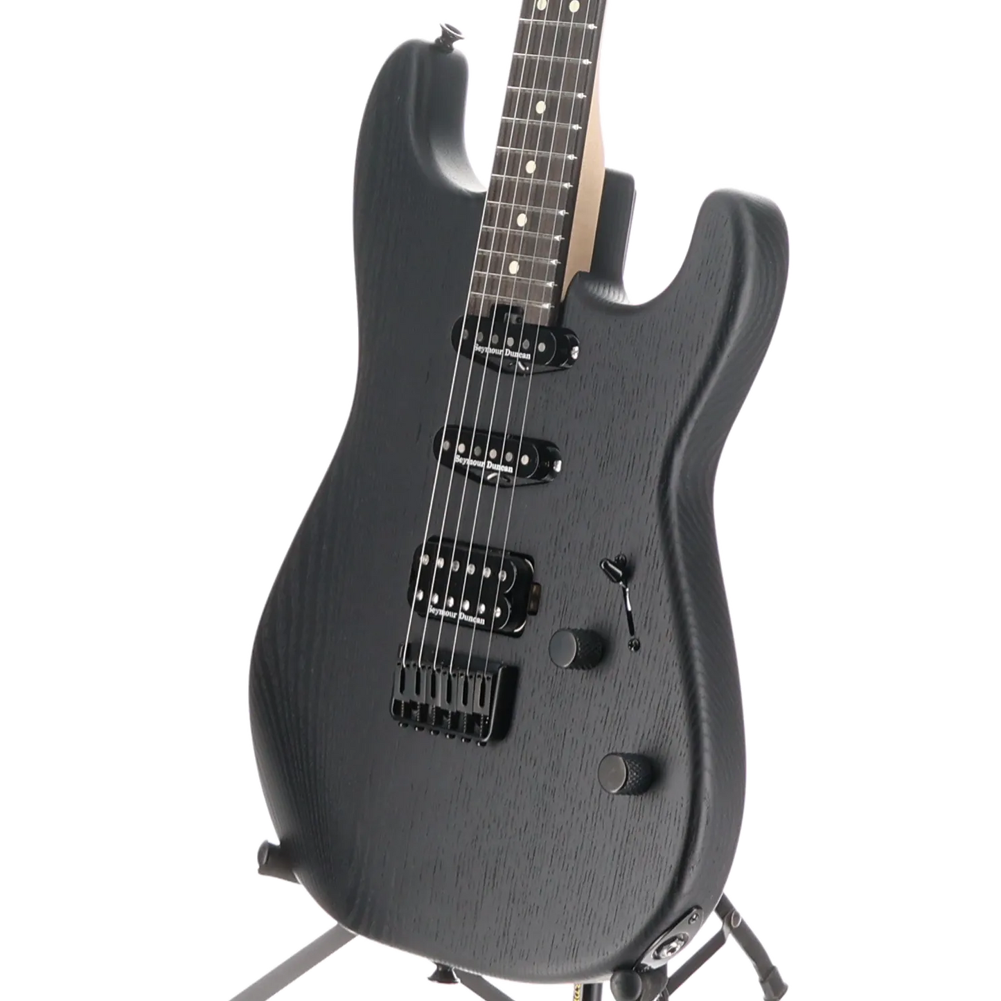 Charvel Pro-Mod San Dimas Style 1 HSS HT E Sassafras, Ebony Fingerboard, Satin Black (ED7) (11594)