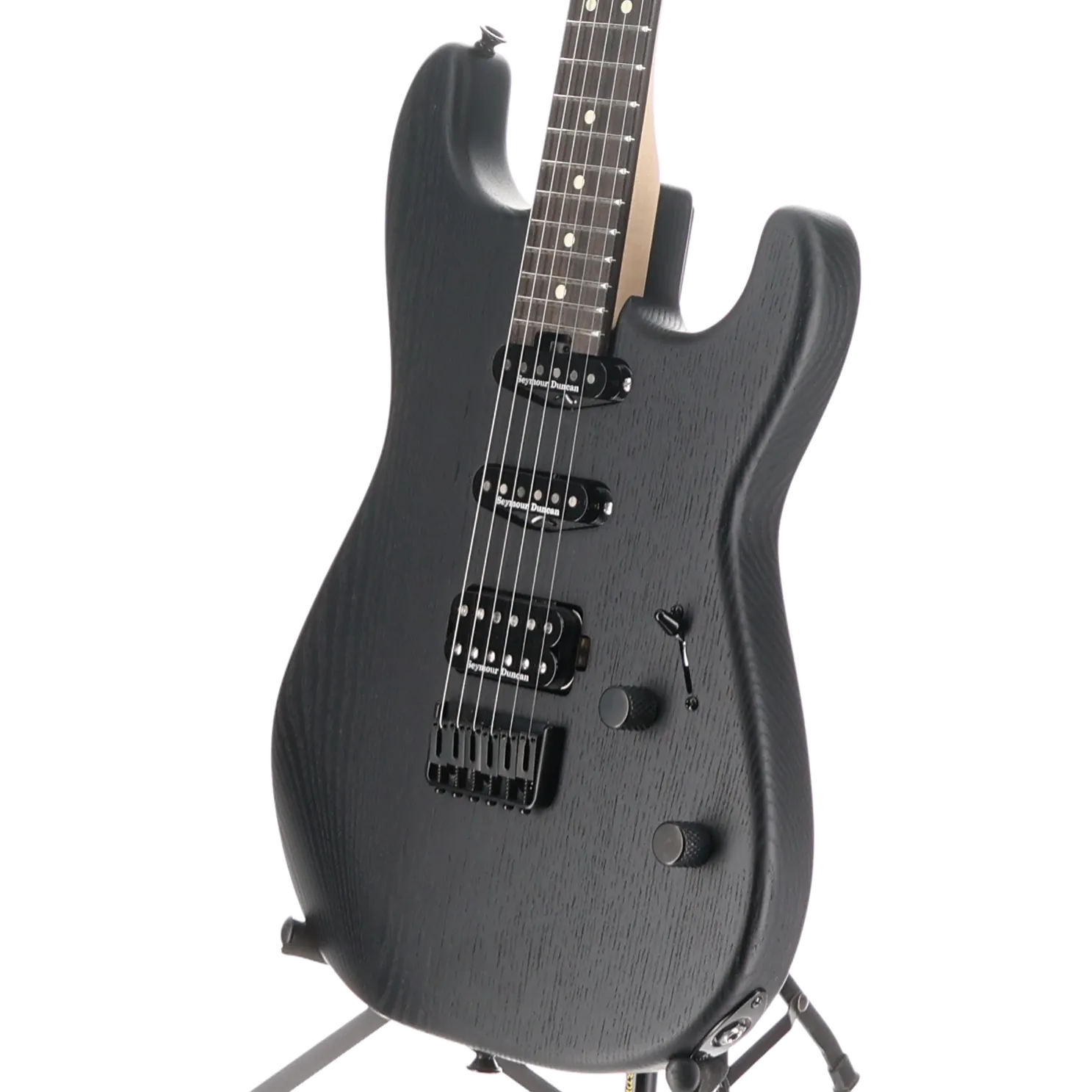 Charvel Pro-Mod San Dimas Style 1 HSS HT E Sassafras, Ebony Fingerboard, Satin Black (ED7) (11594)