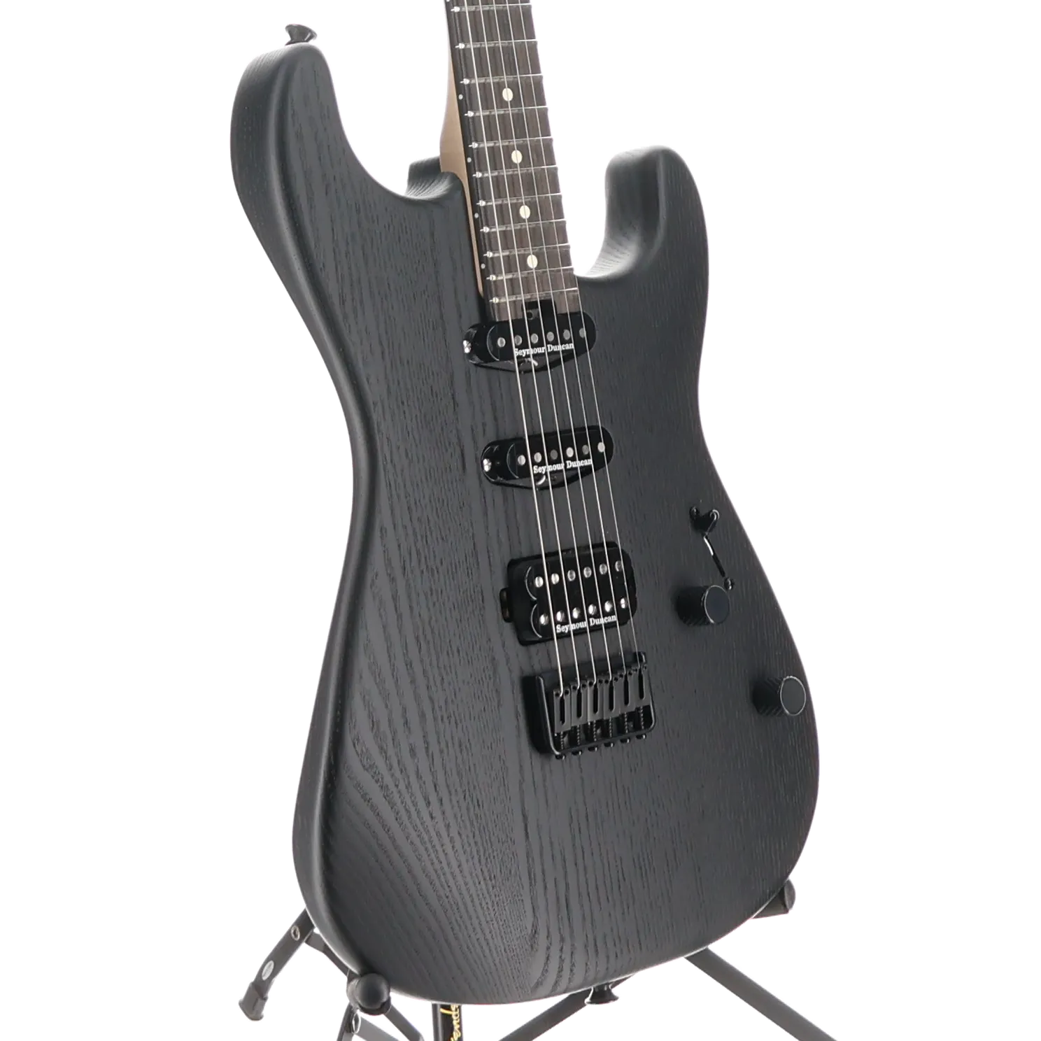 Charvel Pro-Mod San Dimas Style 1 HSS HT E Sassafras, Ebony Fingerboard, Satin Black (ED7) (11594)