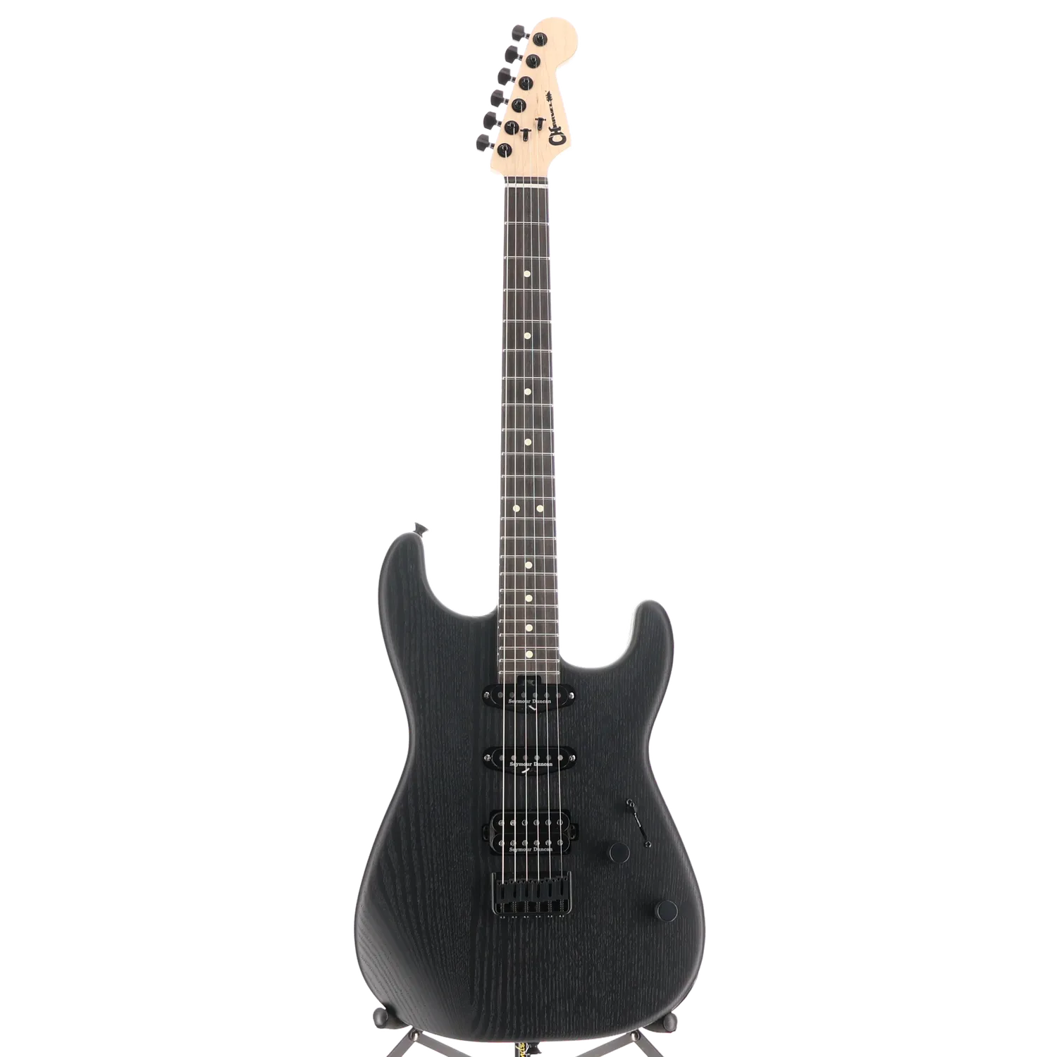 Charvel Pro-Mod San Dimas Style 1 HSS HT E Sassafras, Ebony Fingerboard, Satin Black (ED7) (11594)