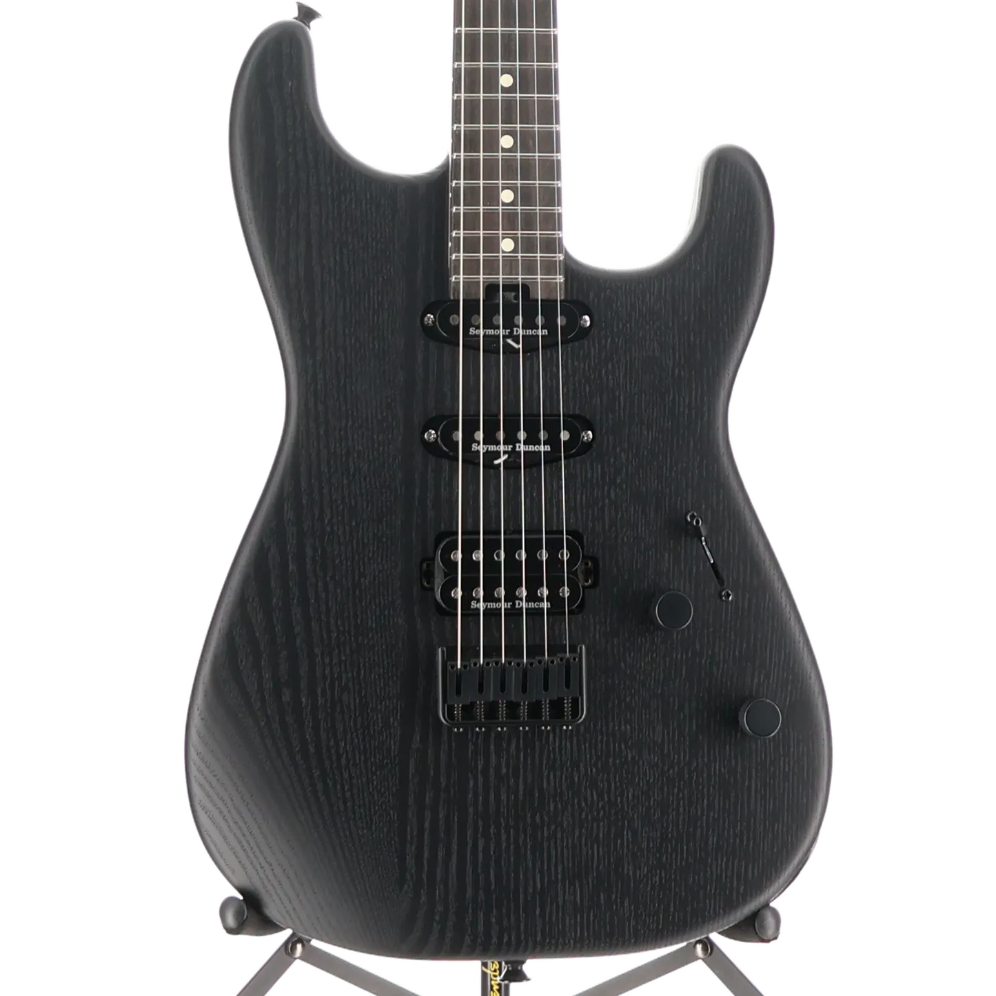 Charvel Pro-Mod San Dimas Style 1 HSS HT E Sassafras, Ebony Fingerboard, Satin Black (ED7) (11594)