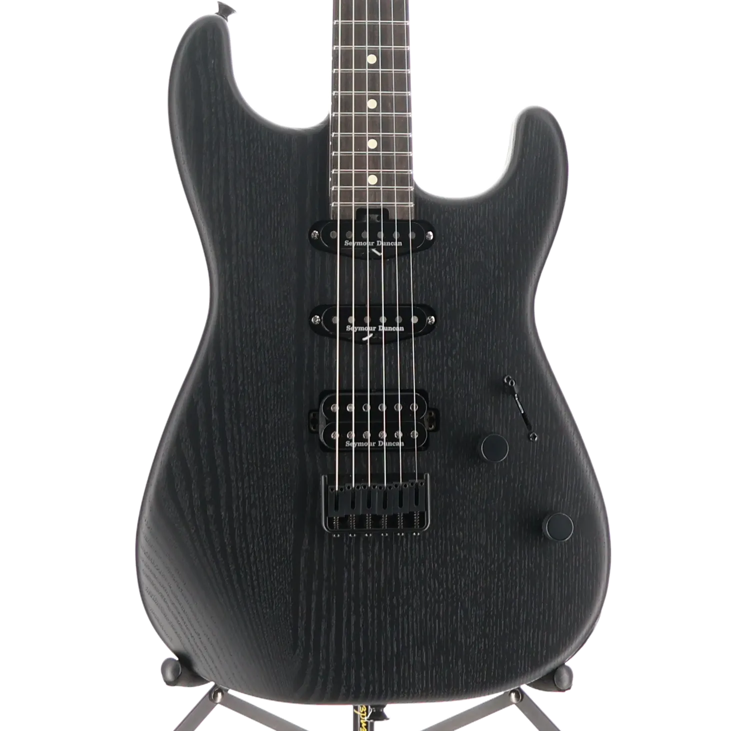 Charvel Pro-Mod San Dimas Style 1 HSS HT E Sassafras, Ebony Fingerboard, Satin Black (ED7) (11594)