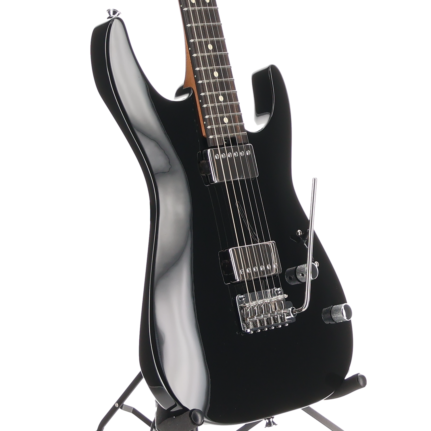 Charvel Super-Stock DKA22 2PT EB, Ebony Fingerboard, Gloss Black (C10) (03620)