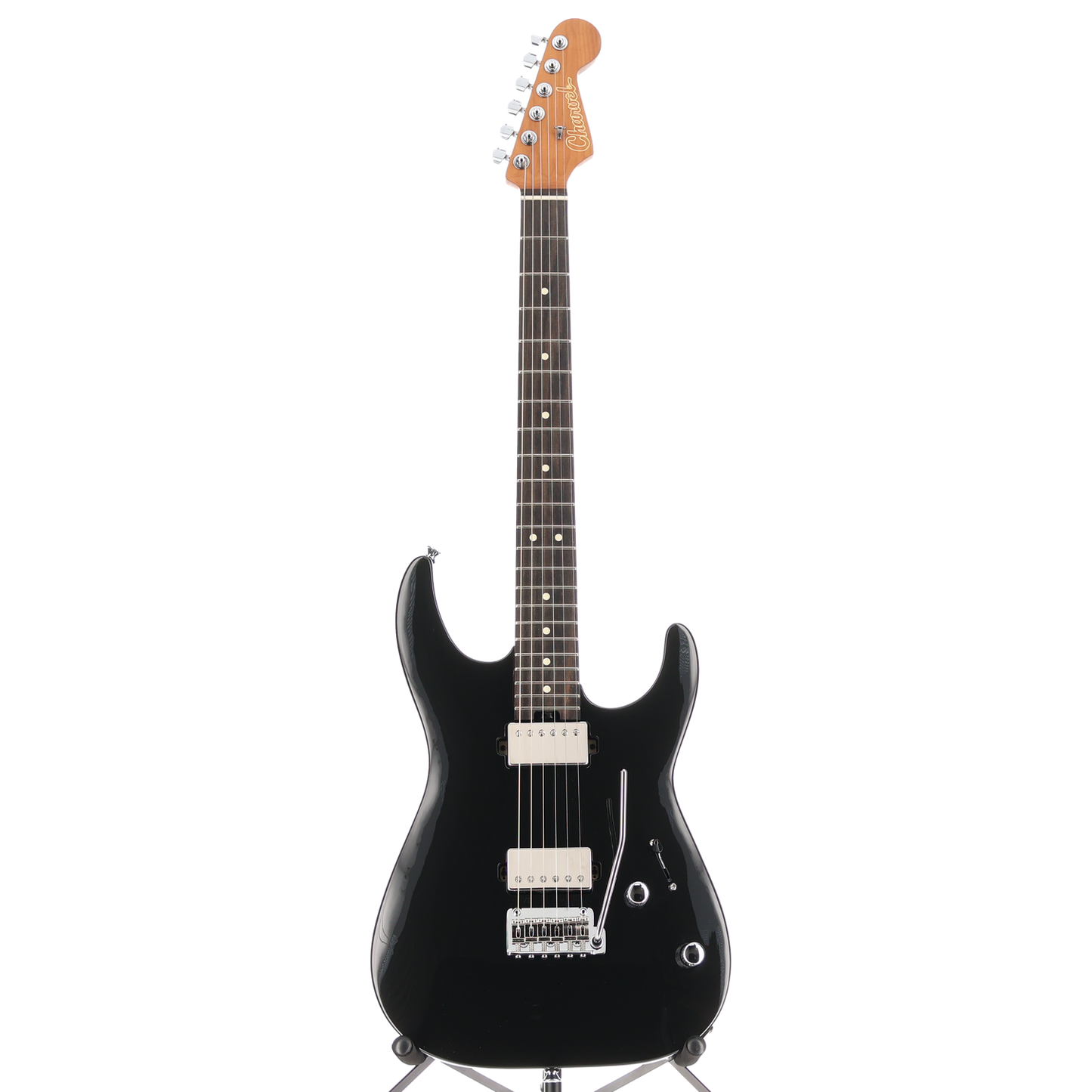 Charvel Super-Stock DKA22 2PT EB, Ebony Fingerboard, Gloss Black (C10) (03620)