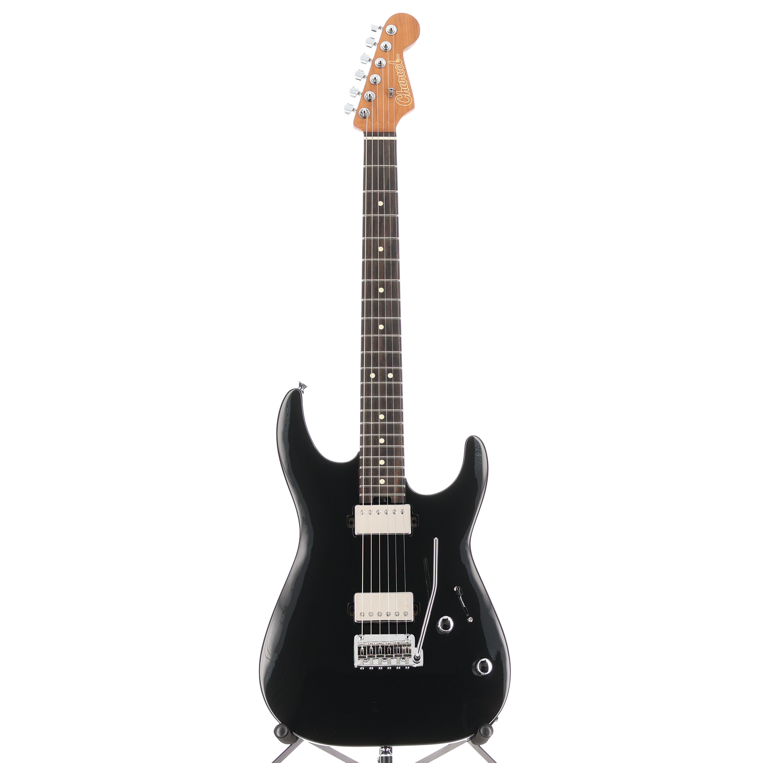 Charvel Super-Stock DKA22 2PT EB, Ebony Fingerboard, Gloss Black (C10) (03620)