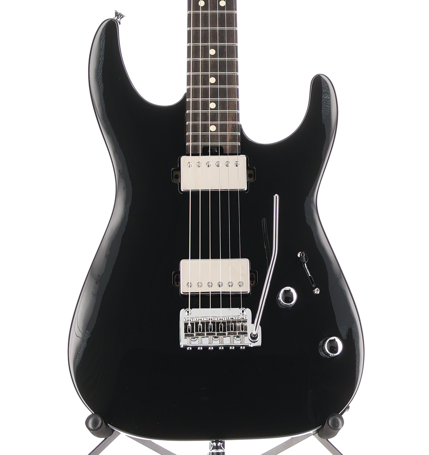 Charvel Super-Stock DKA22 2PT EB, Ebony Fingerboard, Gloss Black (C10) (03620)