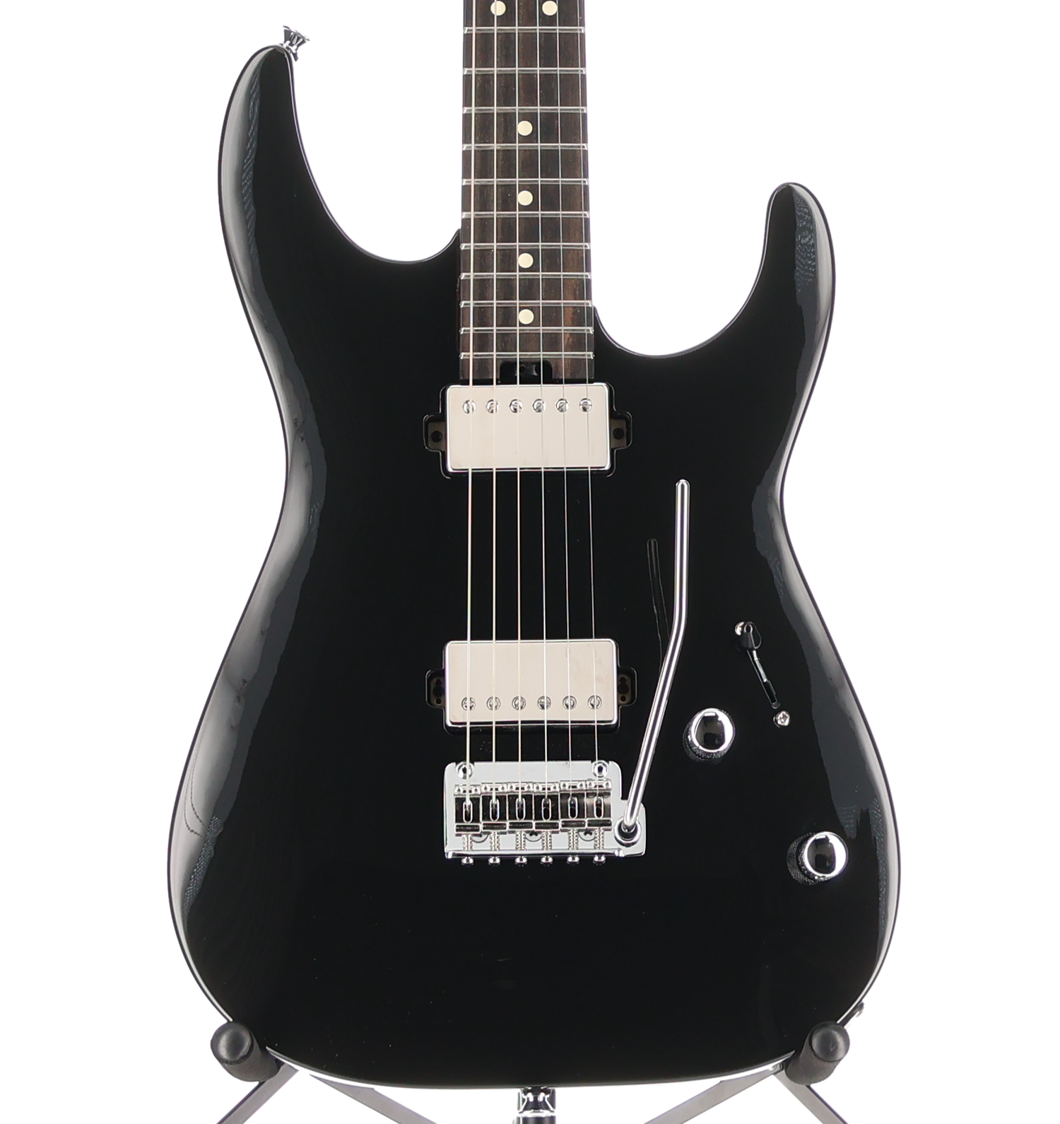 Charvel Super-Stock DKA22 2PT EB, Ebony Fingerboard, Gloss Black (C10) (03620)