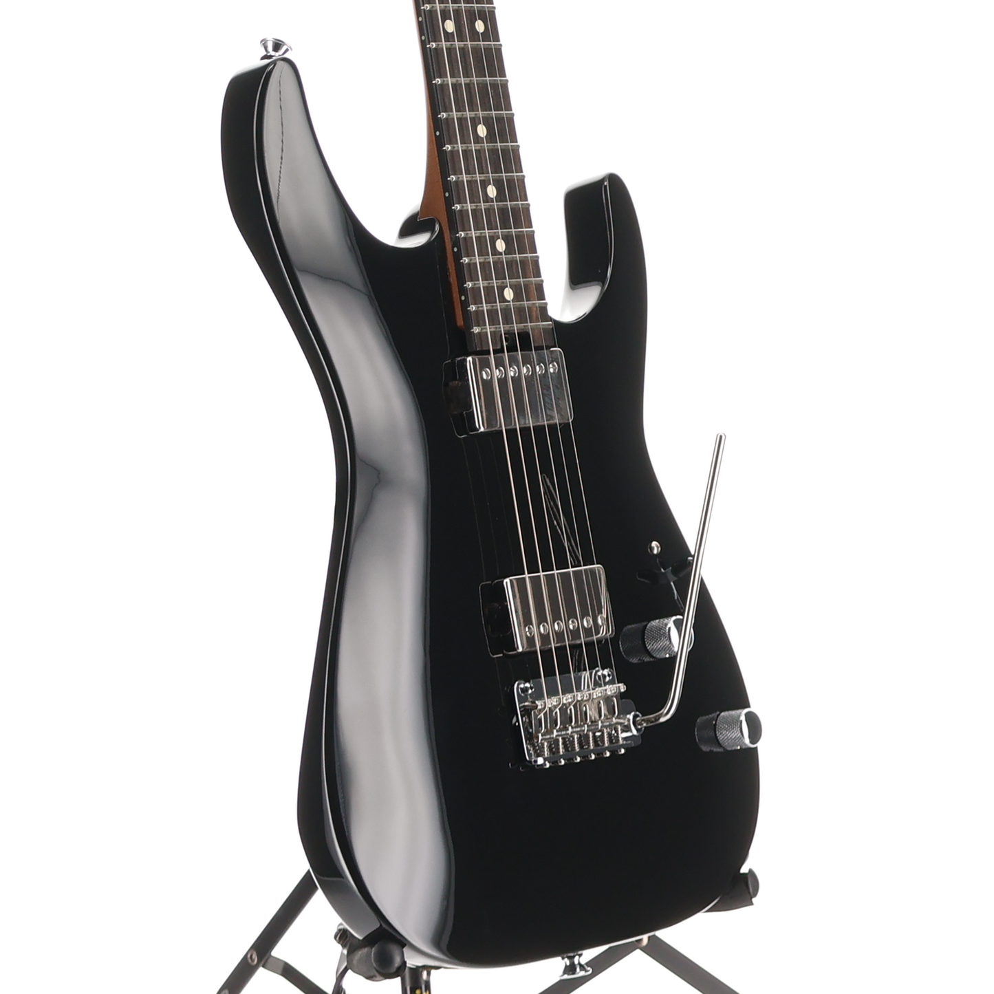 Charvel Super-Stock DKA22 2PT EB, Ebony Fingerboard, Gloss Black (S4) (03620)