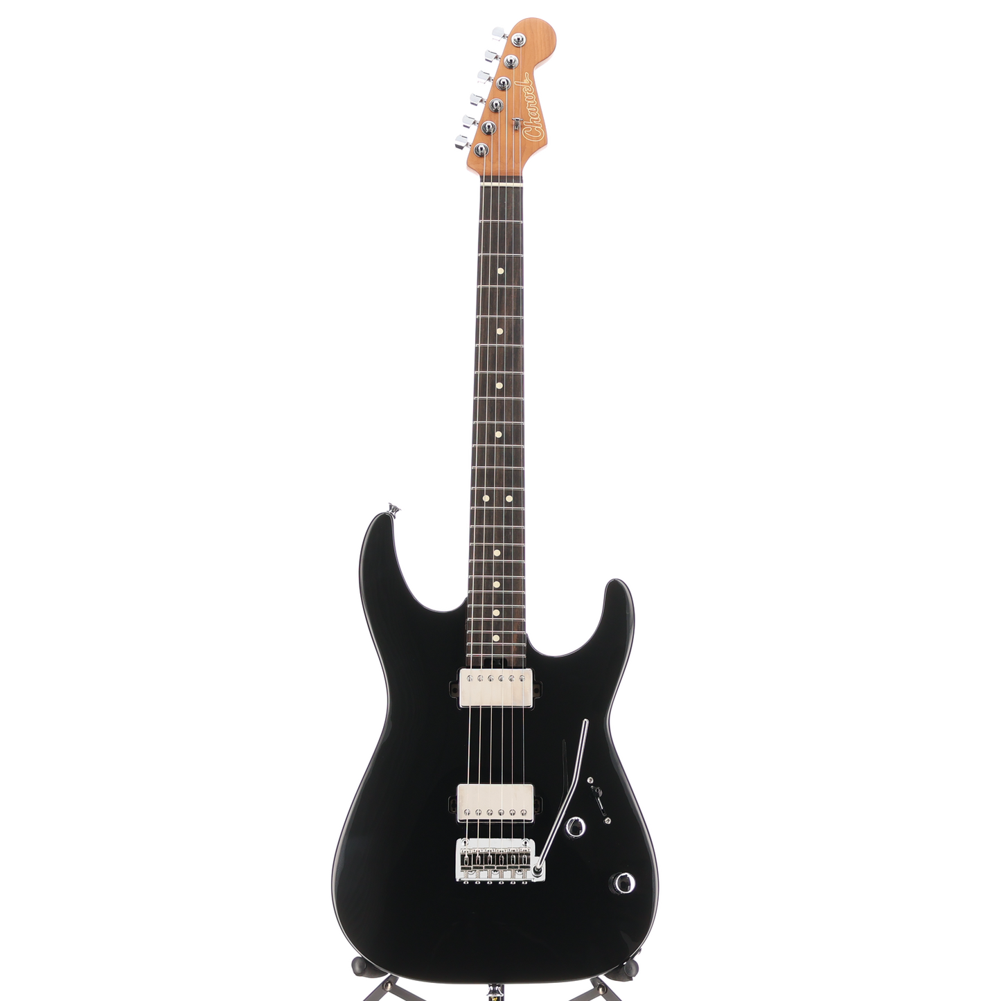 Charvel Super-Stock DKA22 2PT EB, Ebony Fingerboard, Gloss Black (S4) (03620)