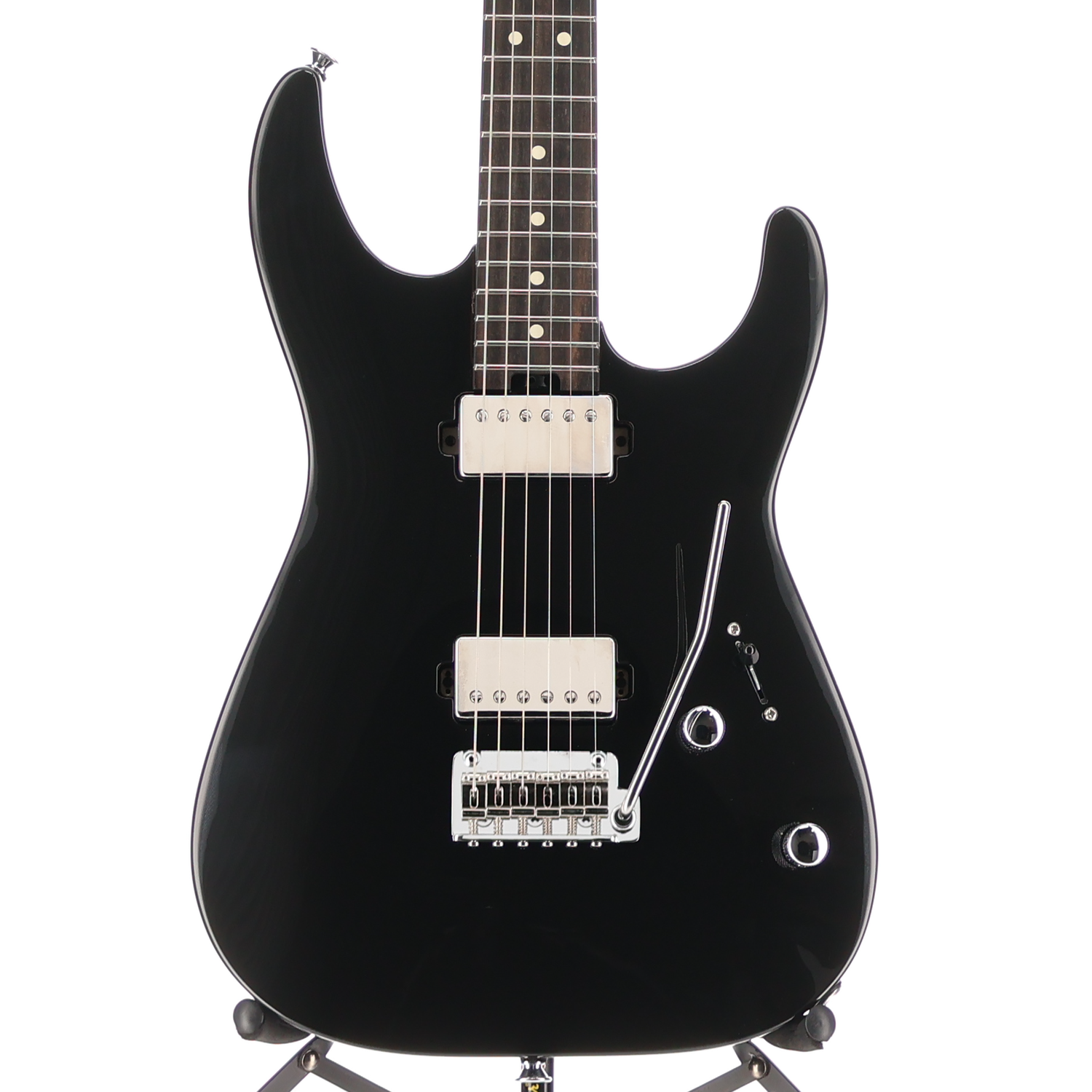 Charvel Super-Stock DKA22 2PT EB, Ebony Fingerboard, Gloss Black (S4) (03620)